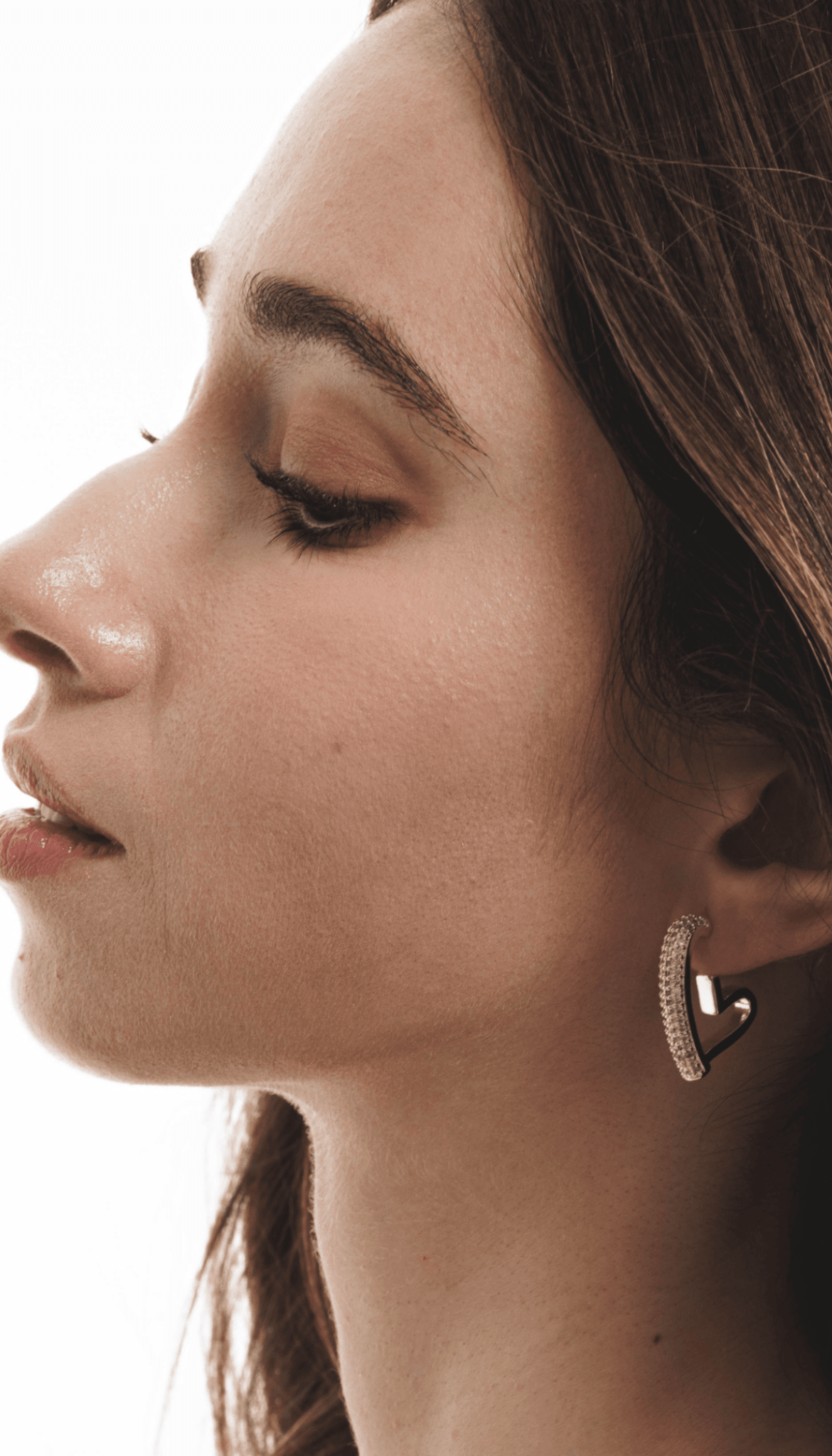Lara & Ela | Love You To The Moon And Back Silver Earrings - Lara & Ela