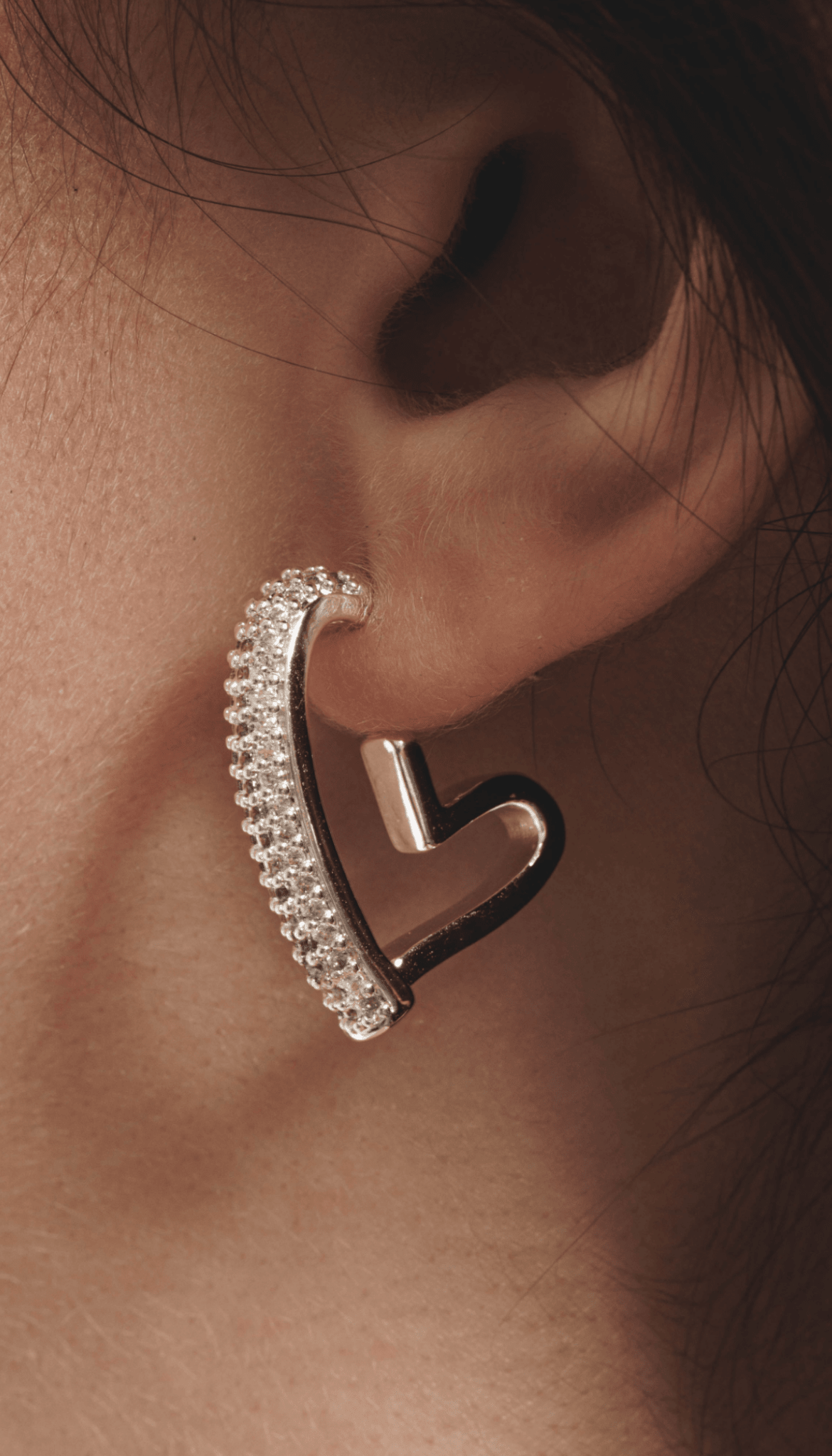 Lara & Ela | Love You To The Moon And Back Silver Earrings - Lara & Ela