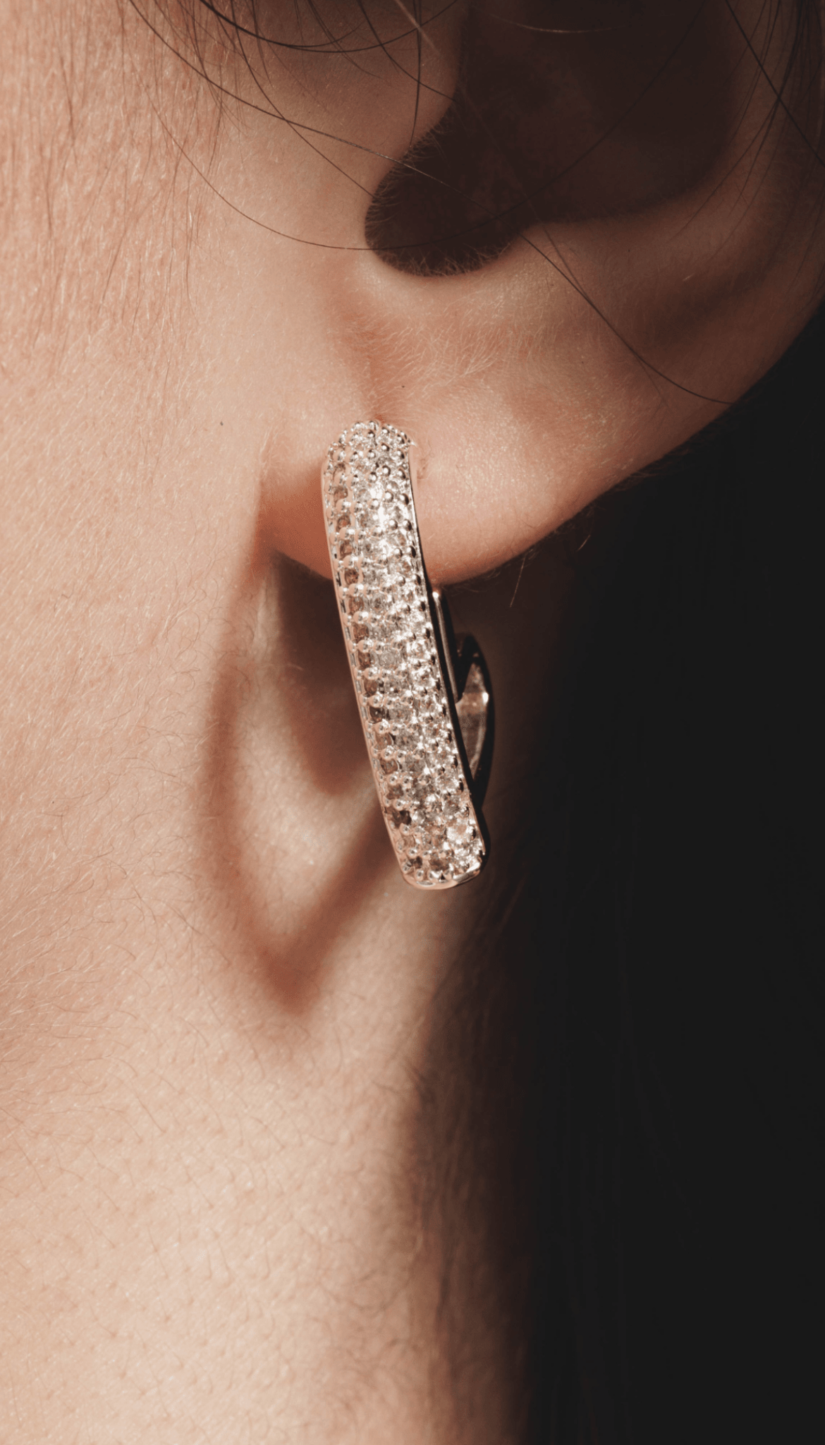Lara & Ela | Love You To The Moon And Back Silver Earrings - Lara & Ela