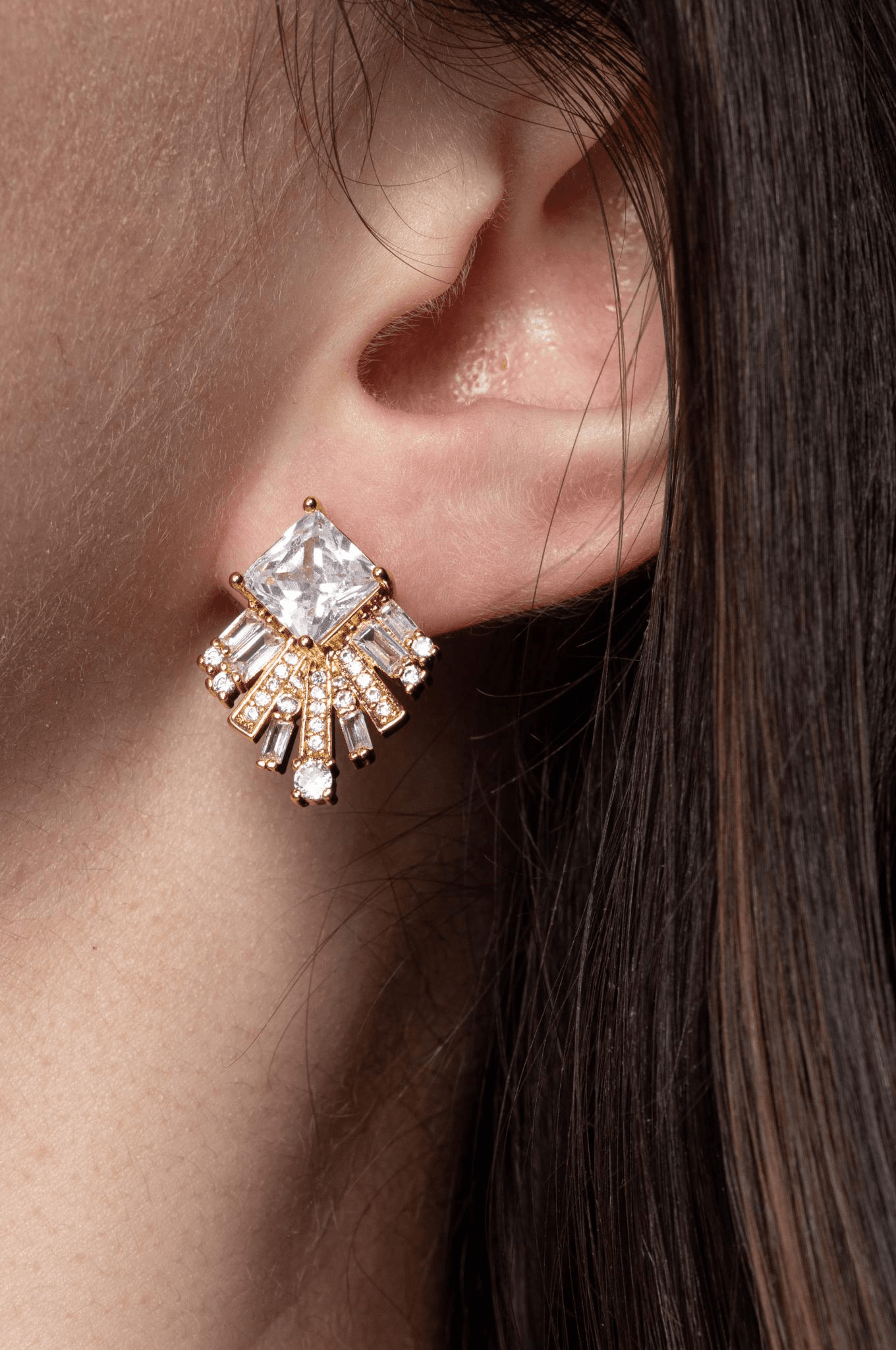Lara & Ela I Olympia Gold Earrings - Lara & Ela