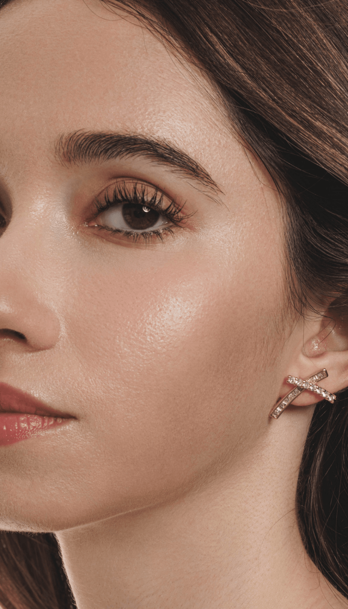 Lara & Ela I Cross My Heart Gold Earrings - Lara & Ela