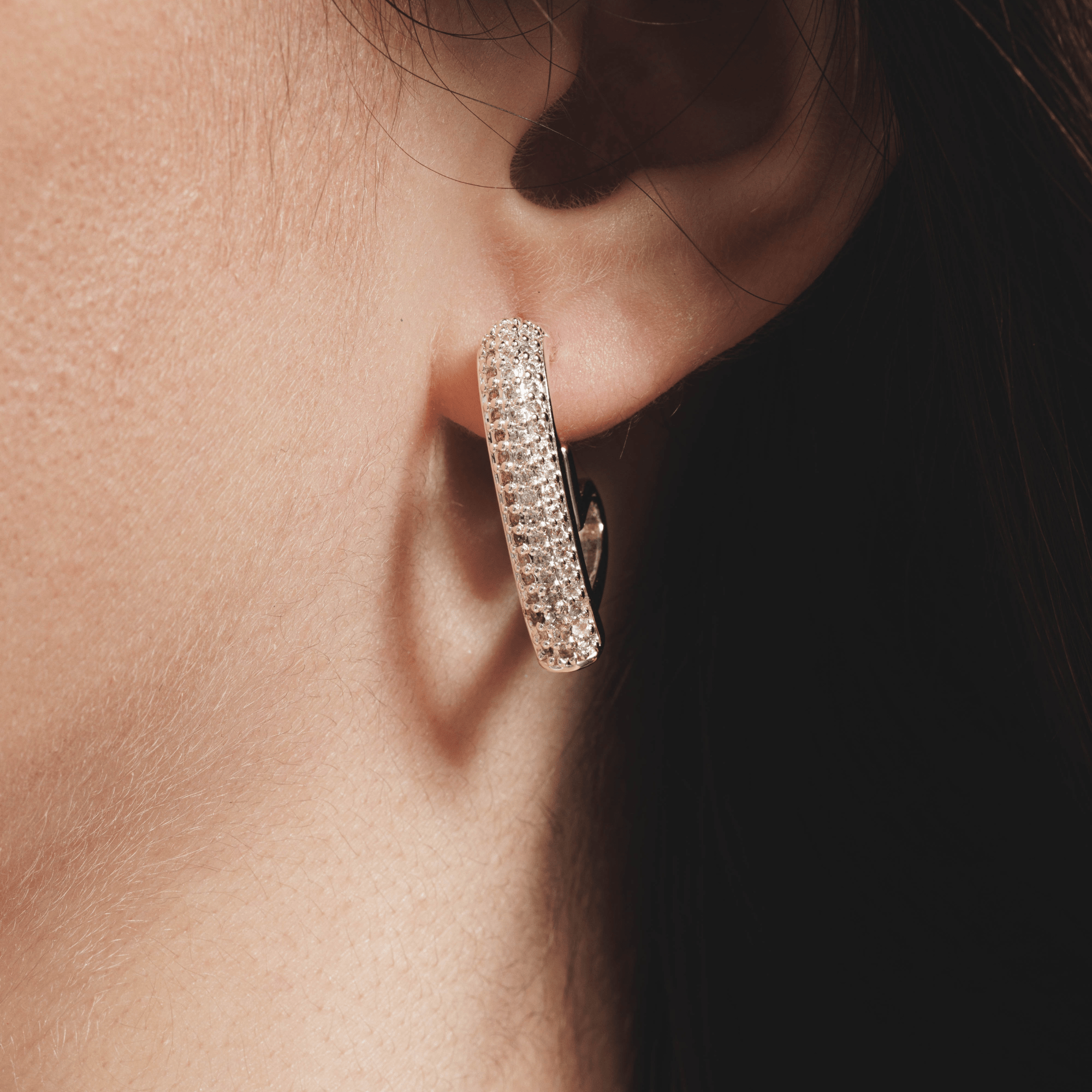 Lara & Ela | Love You To The Moon And Back Silver Earrings - Lara & Ela