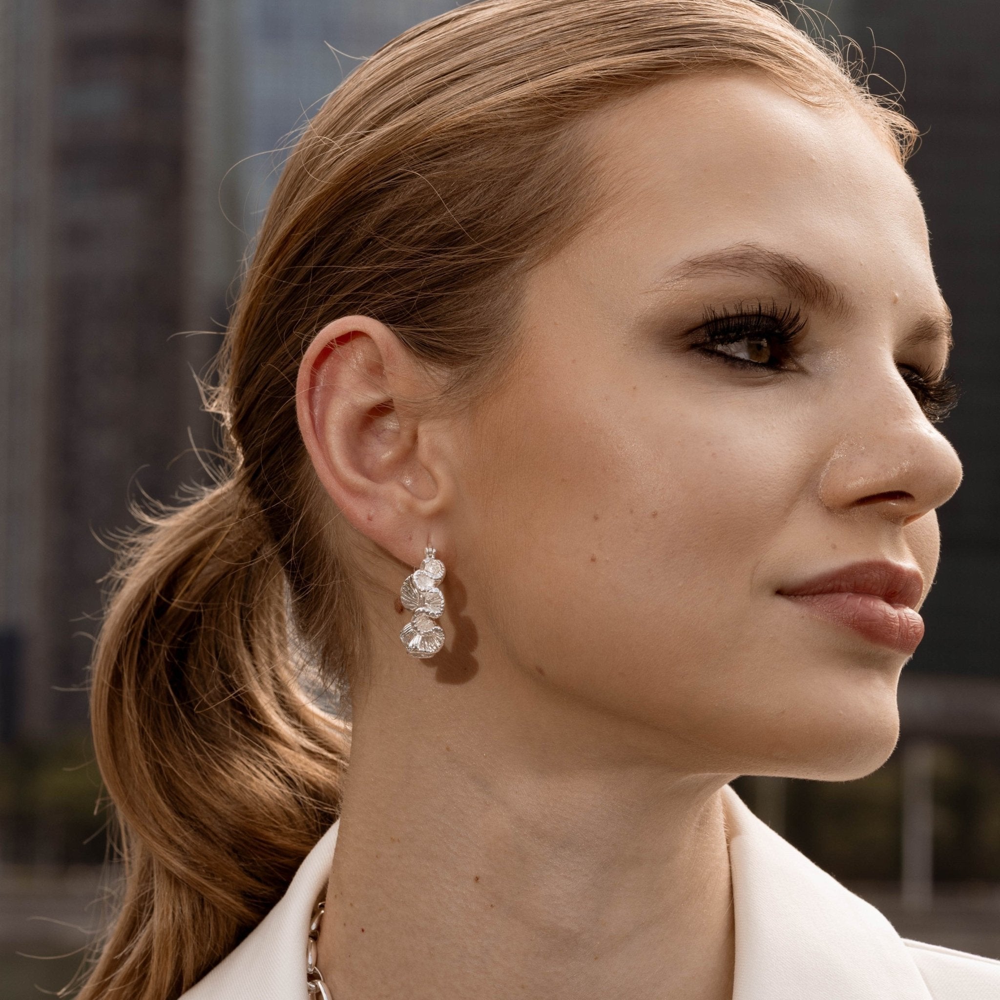 Lara & Ela | Vahbiz Silver Earrings - Lara & Ela