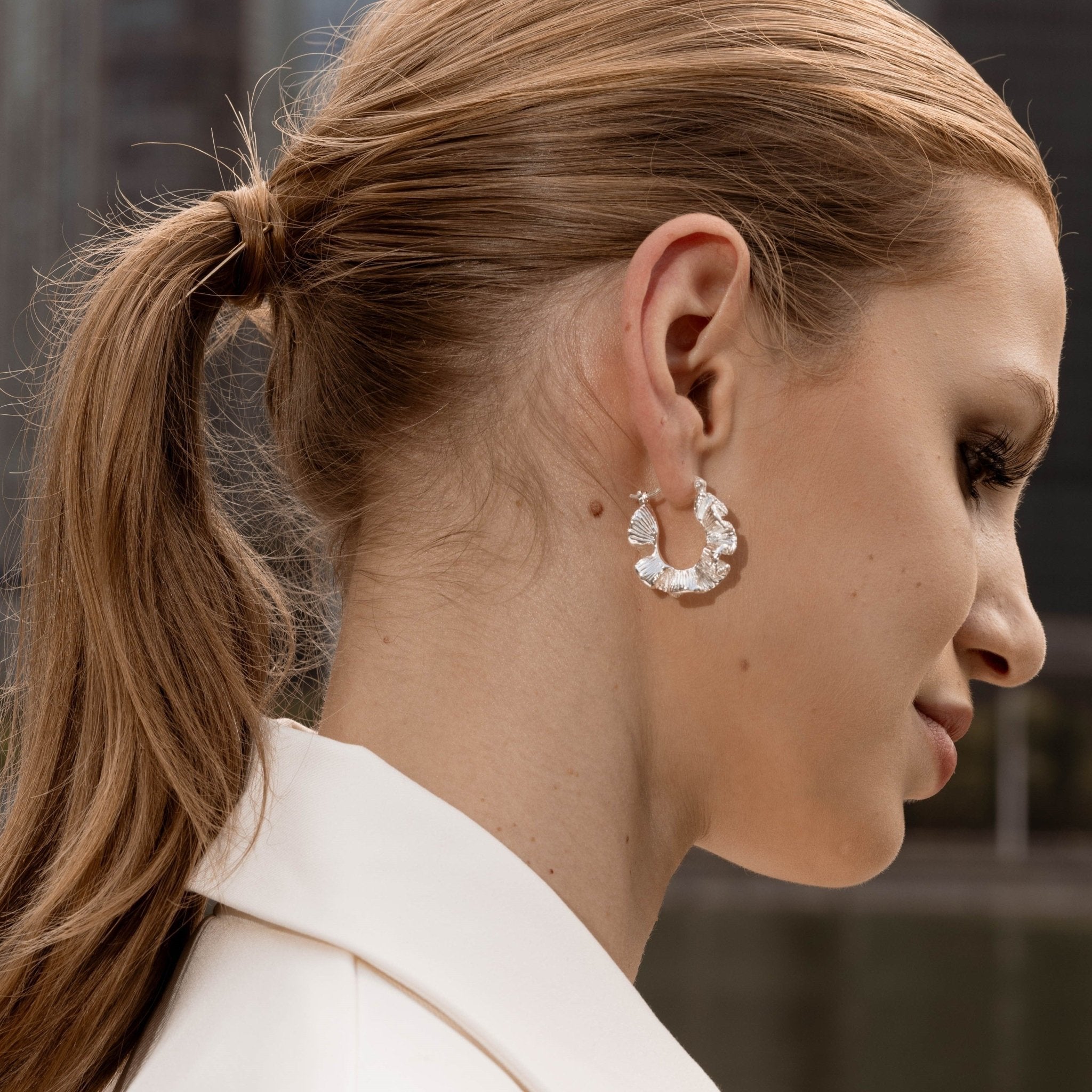 Lara & Ela | Vahbiz Silver Earrings - Lara & Ela