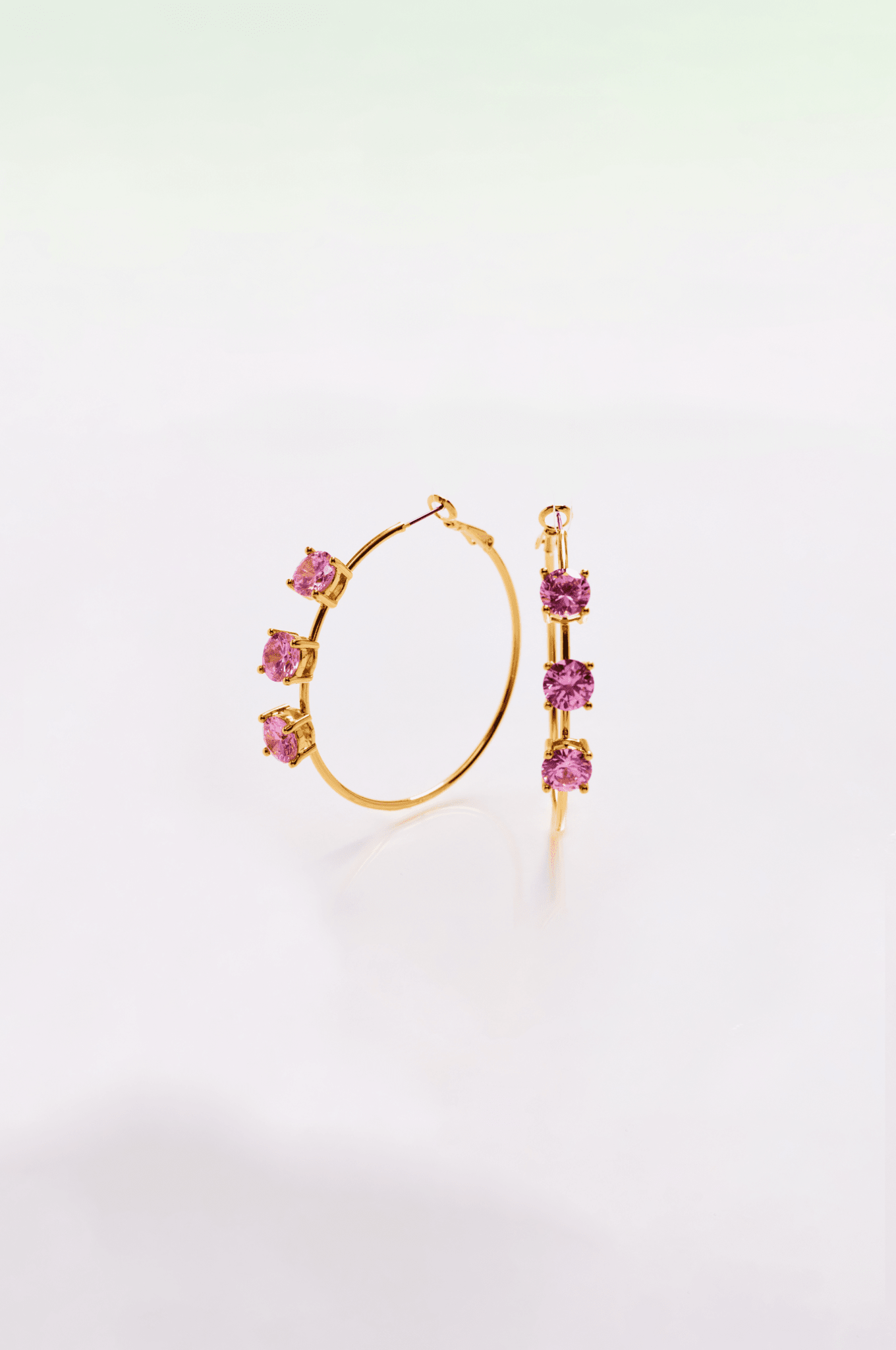 Lara & Ela | Lara Blossom Pink Gold Earrings - Lara & Ela