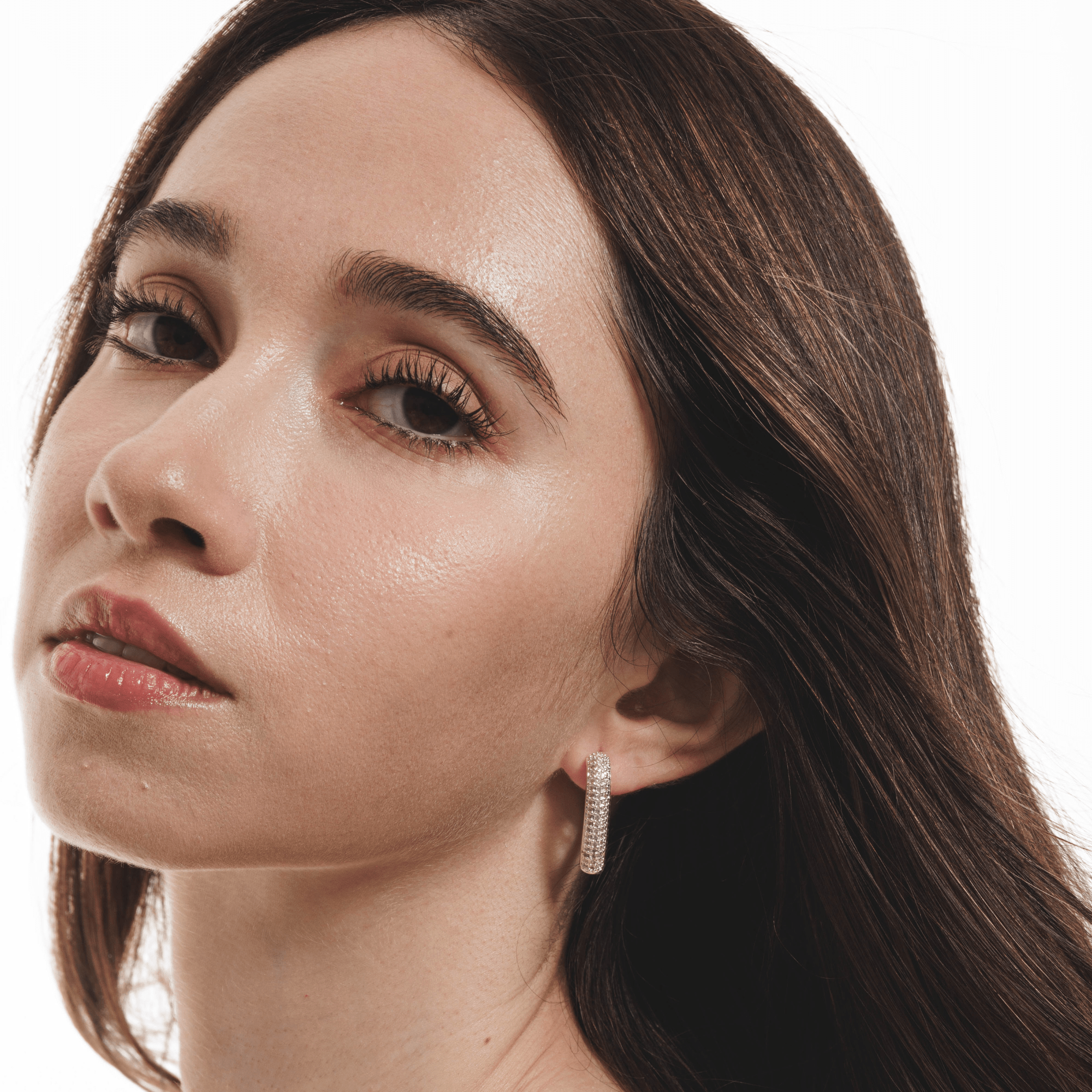 Lara & Ela | Love You To The Moon And Back Silver Earrings - Lara & Ela