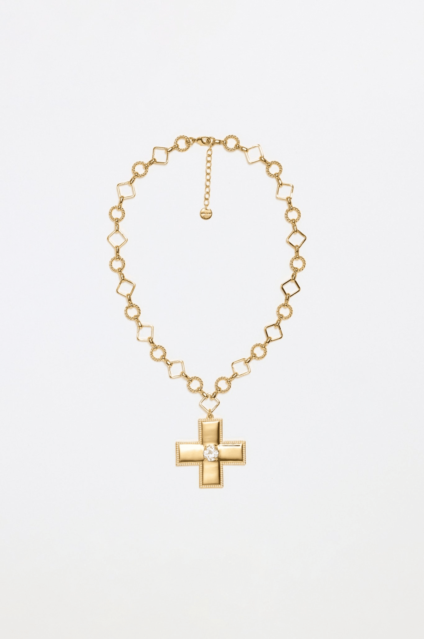 Lara & Ela | Victoria Crystal Clear Gold Necklace - Lara & Ela