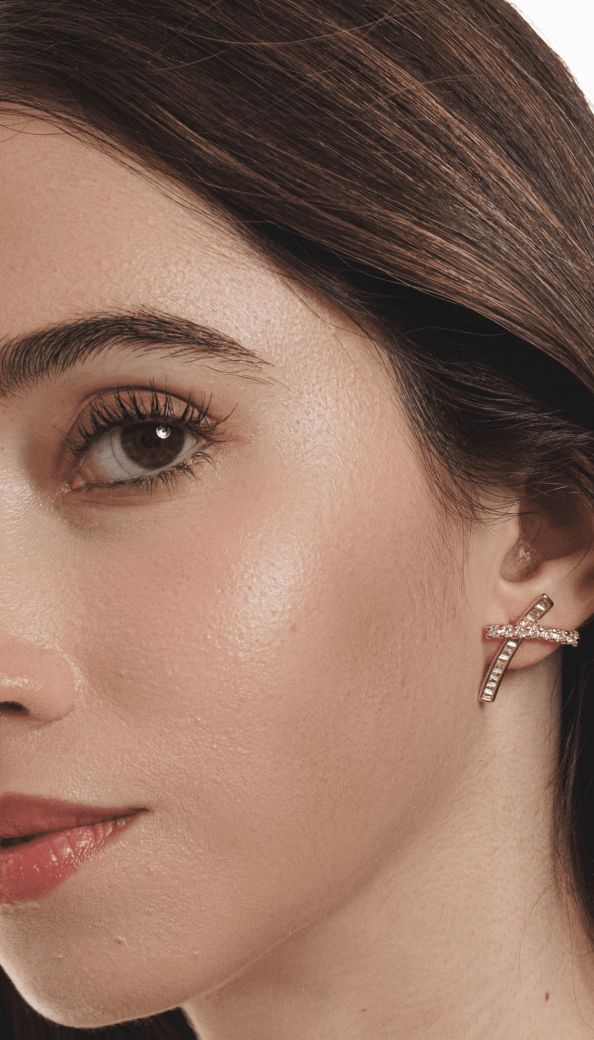 Lara & Ela I Cross My Heart Gold Earrings - Lara & Ela