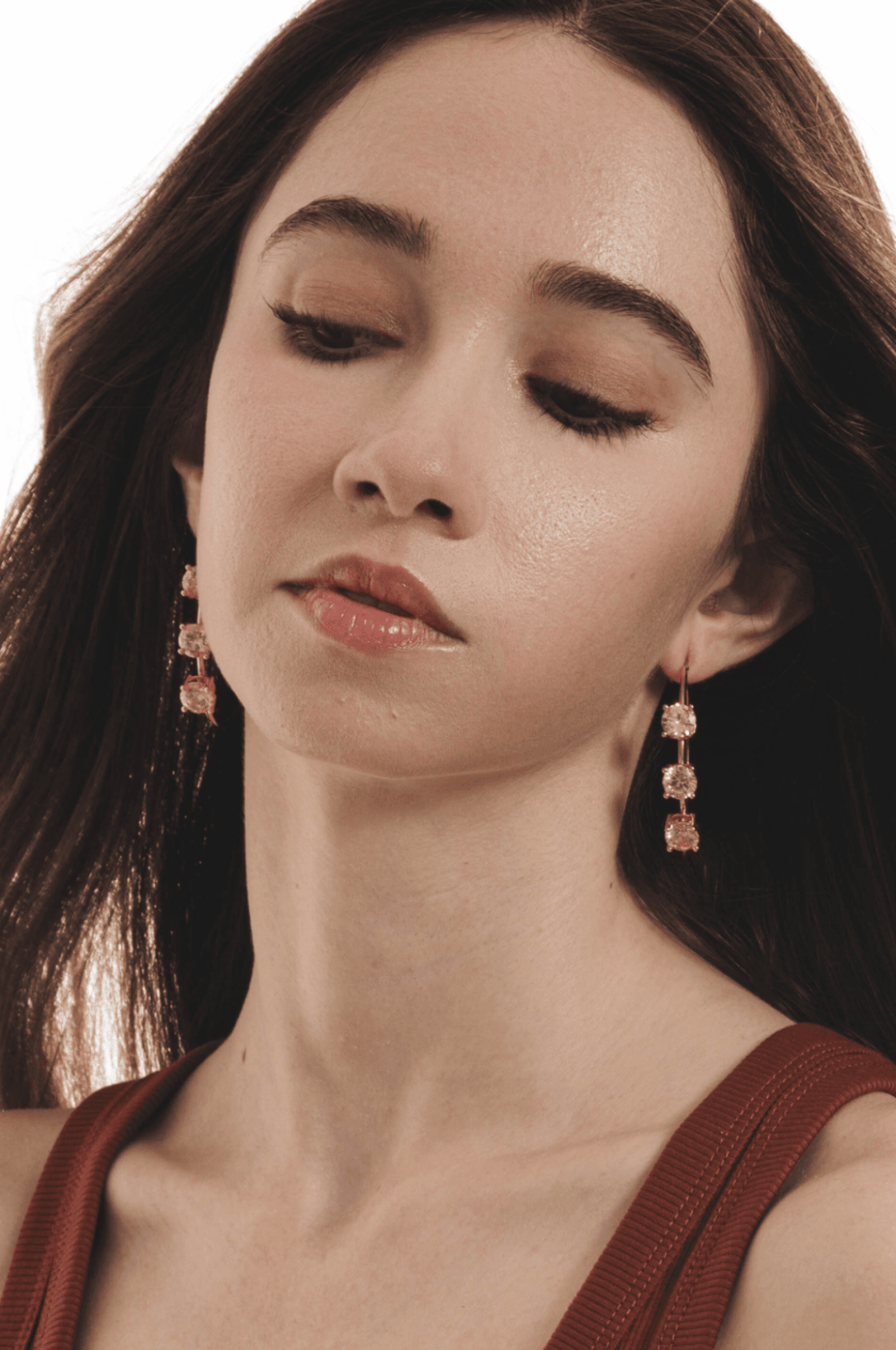 Lara & Ela | Lara Blossom Pink Gold Earrings - Lara & Ela