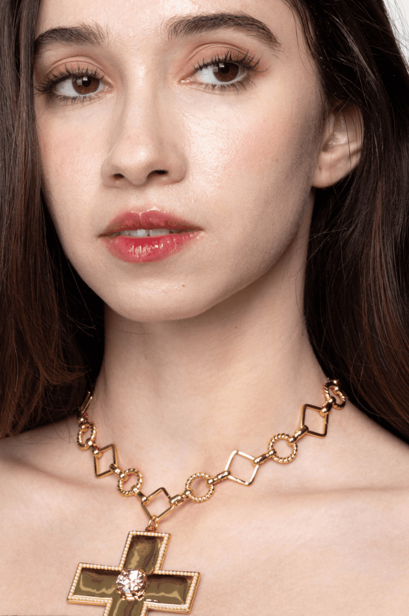 Lara & Ela | Victoria Blossom Pink Gold Necklace - Lara & Ela