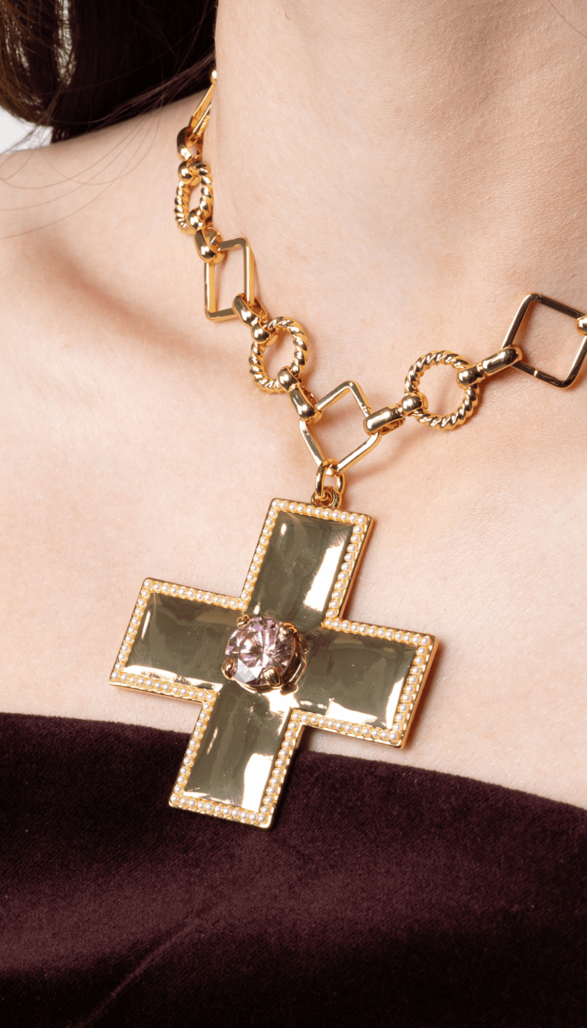 Lara & Ela | Victoria Blossom Pink Gold Necklace - Lara & Ela
