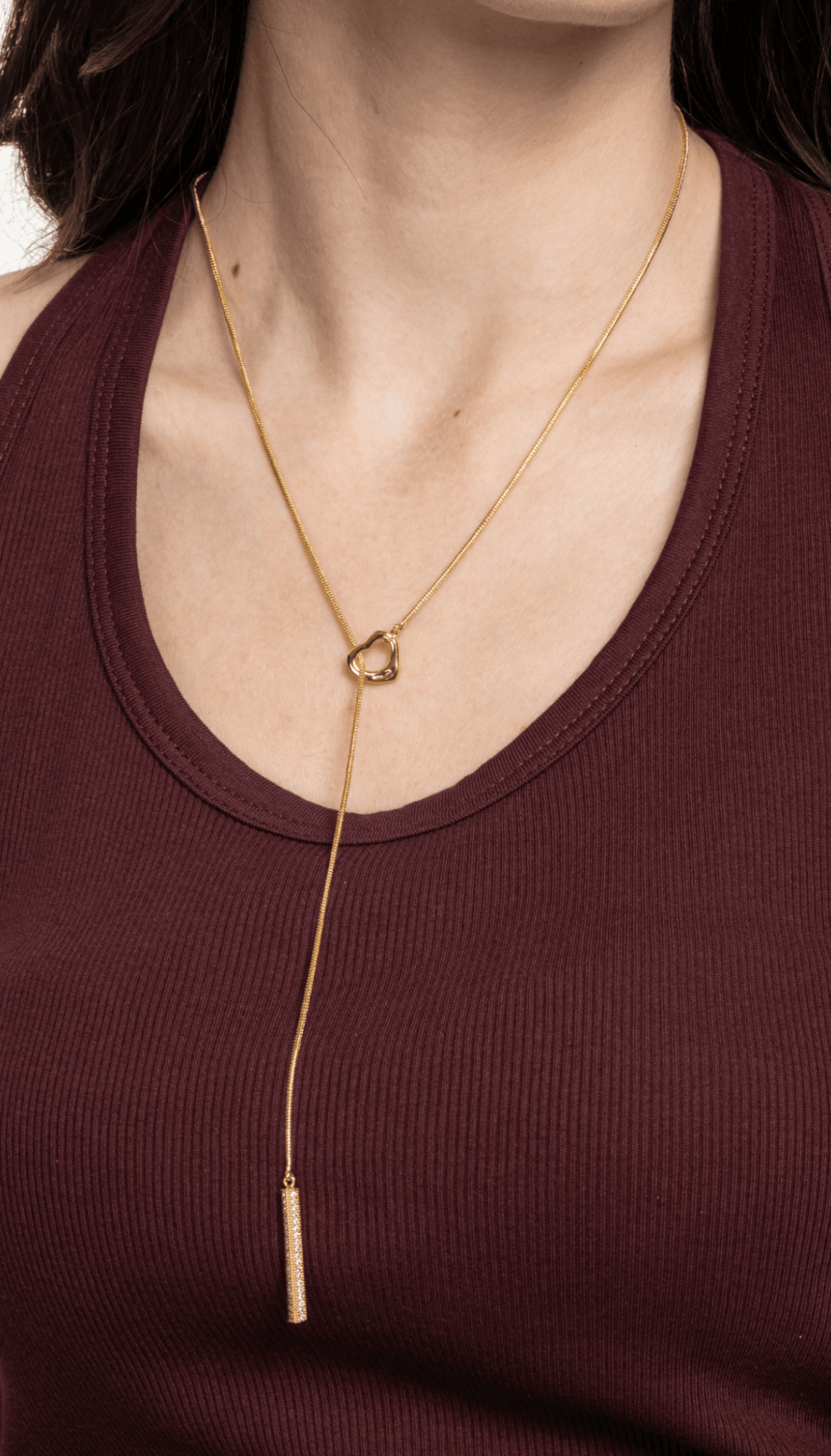 Lara & Ela | Follow Your Heart Gold Necklace - Lara & Ela