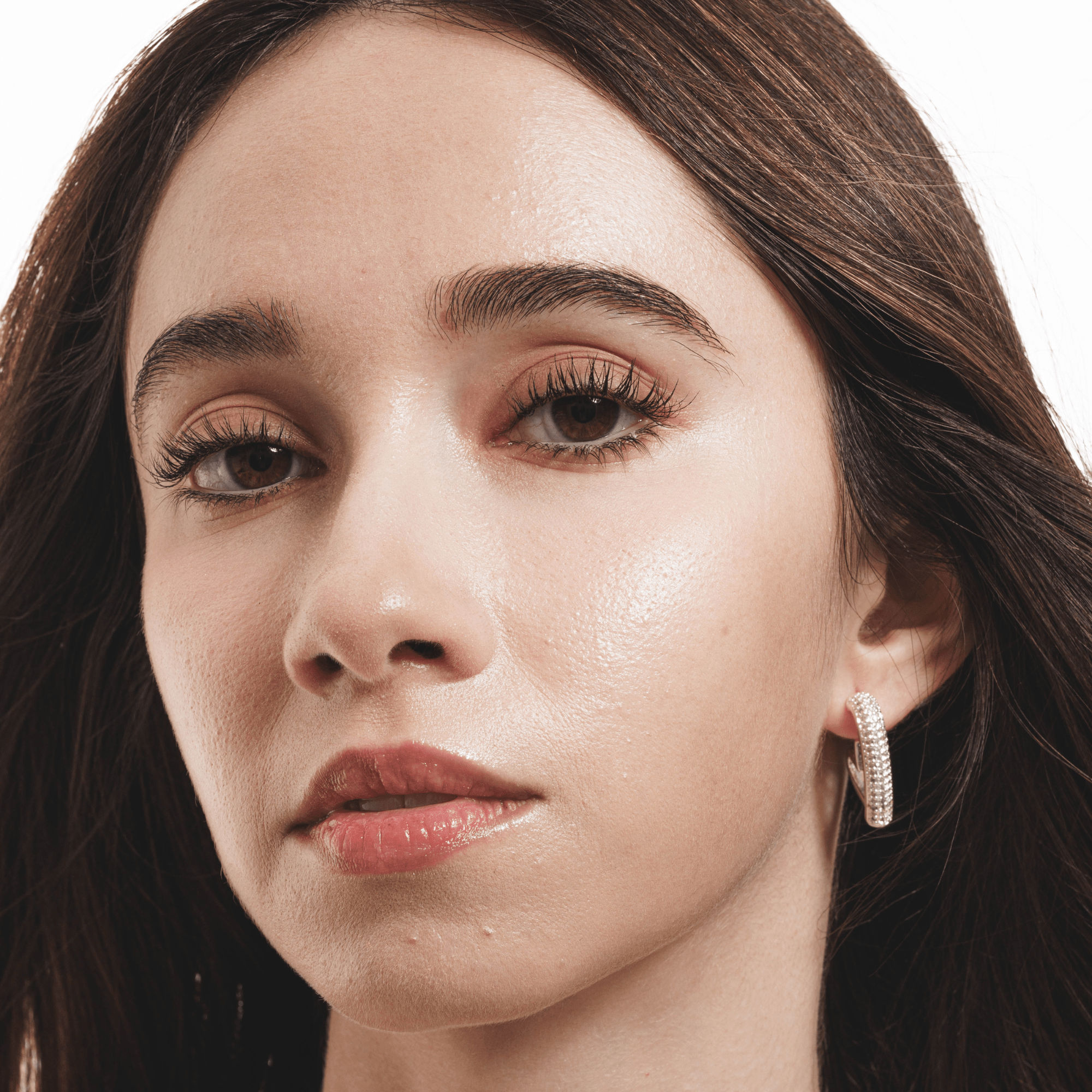 Lara & Ela | Love You To The Moon And Back Silver Earrings - Lara & Ela
