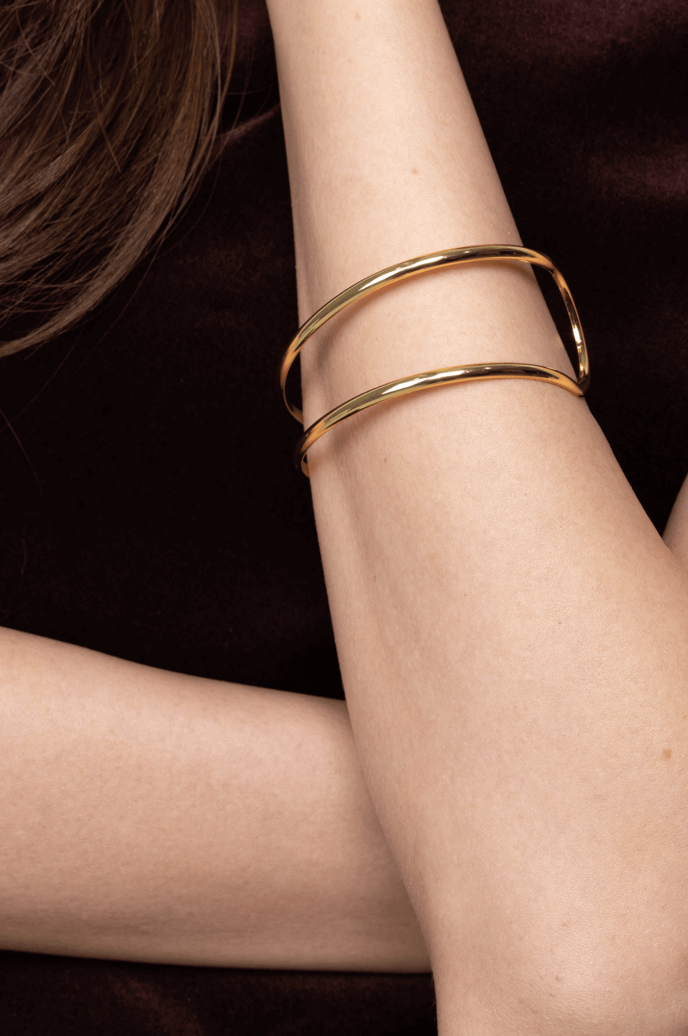Lara & Ela | Ophelia Gold Bangle - Lara & Ela