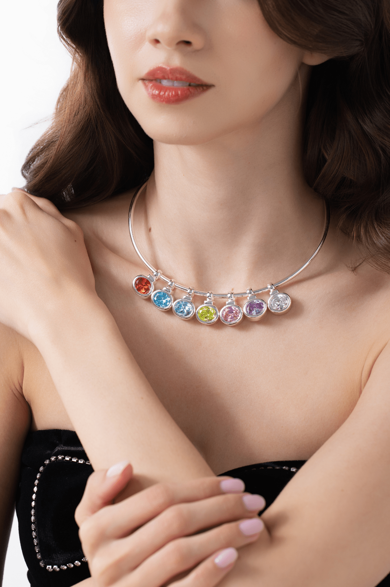 Lara & Ela | East-West Bezel Birthstone Pendant - Lara & Ela