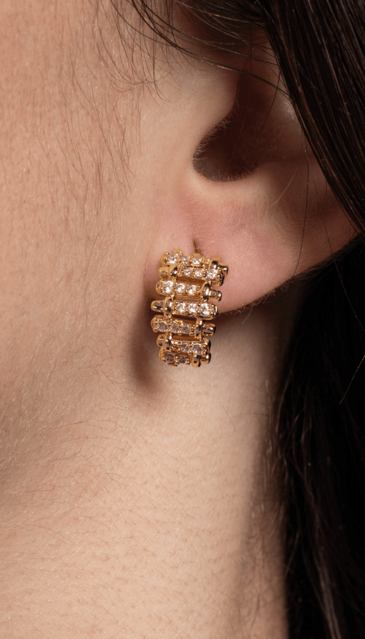 Lara & Ela | Snake And Ladder Earrings - Lara & Ela