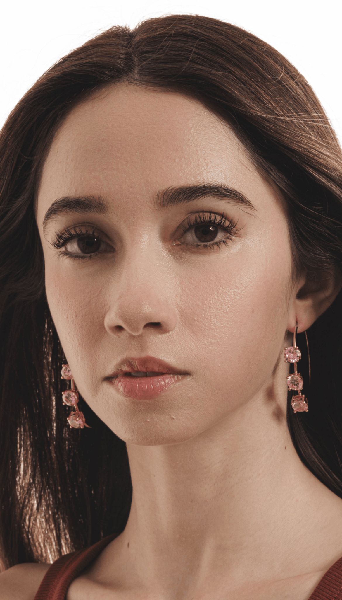Lara & Ela | Lara Blossom Pink Gold Earrings - Lara & Ela