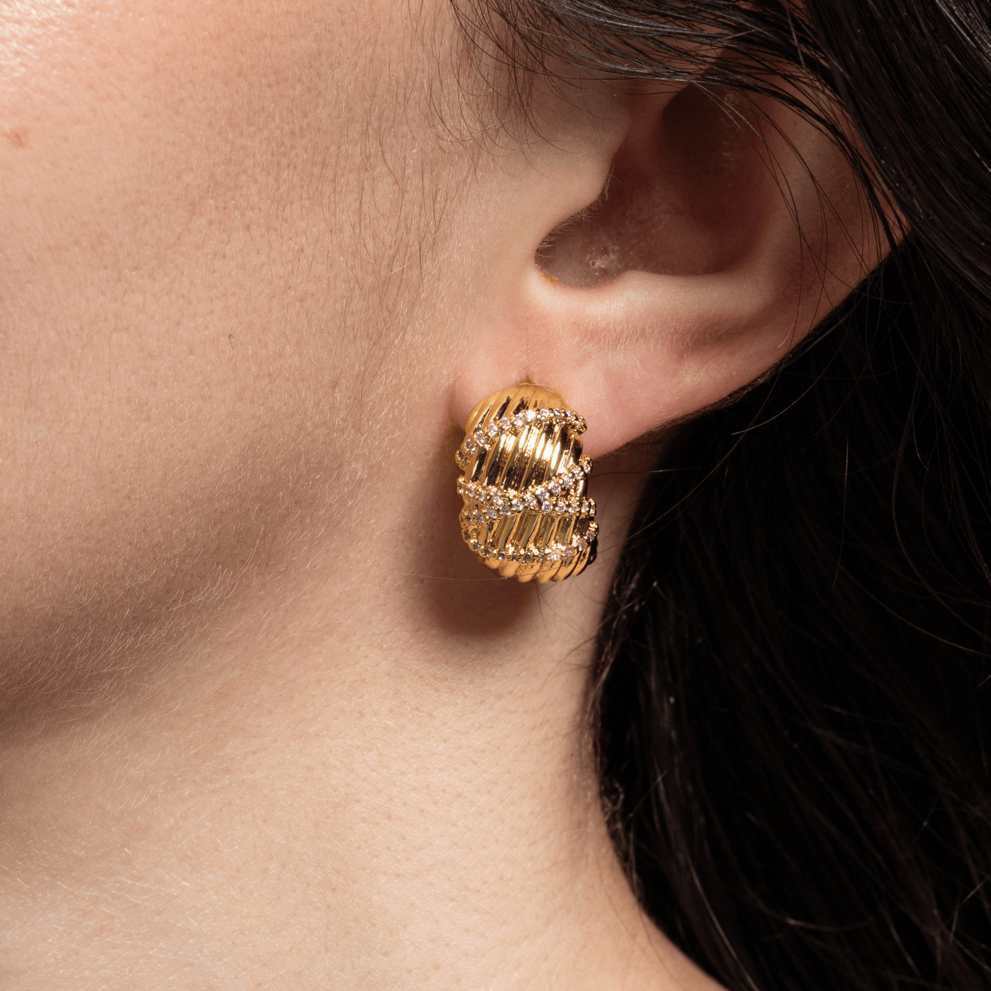 Lara & Ela | Allure Gold Earrings - Lara & Ela