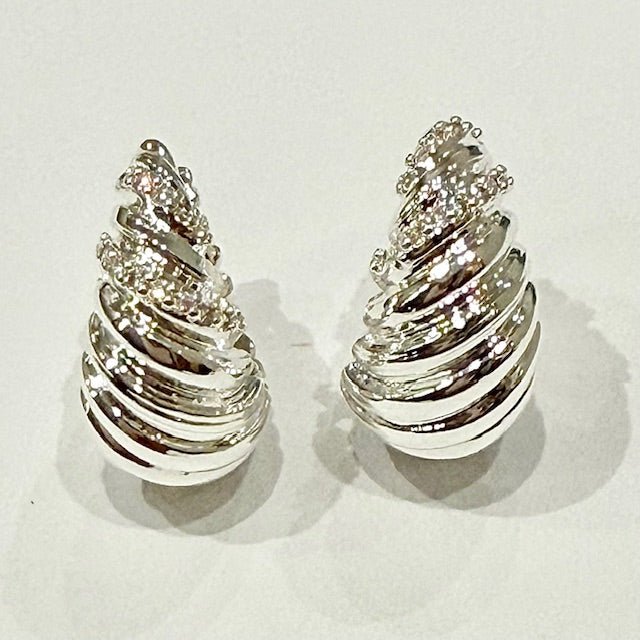 Lara & Ela | Alpha Silver Earrings - Lara & Ela