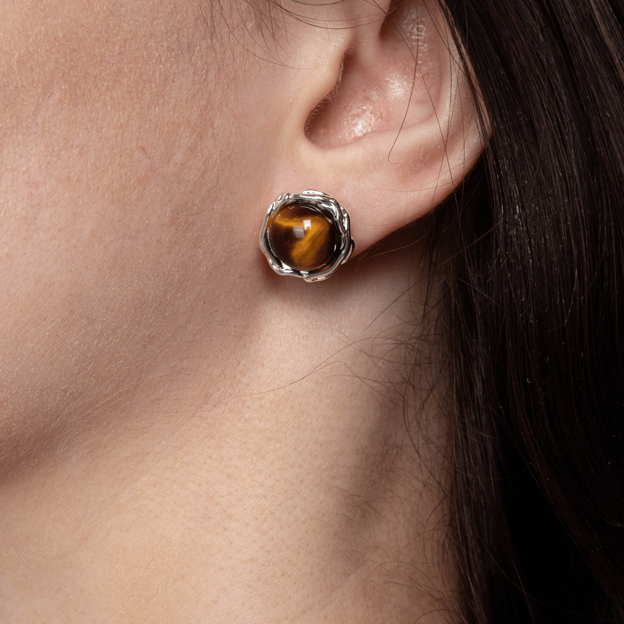 Lara & Ela | Cat And Heath Silver Earrings - Lara & Ela
