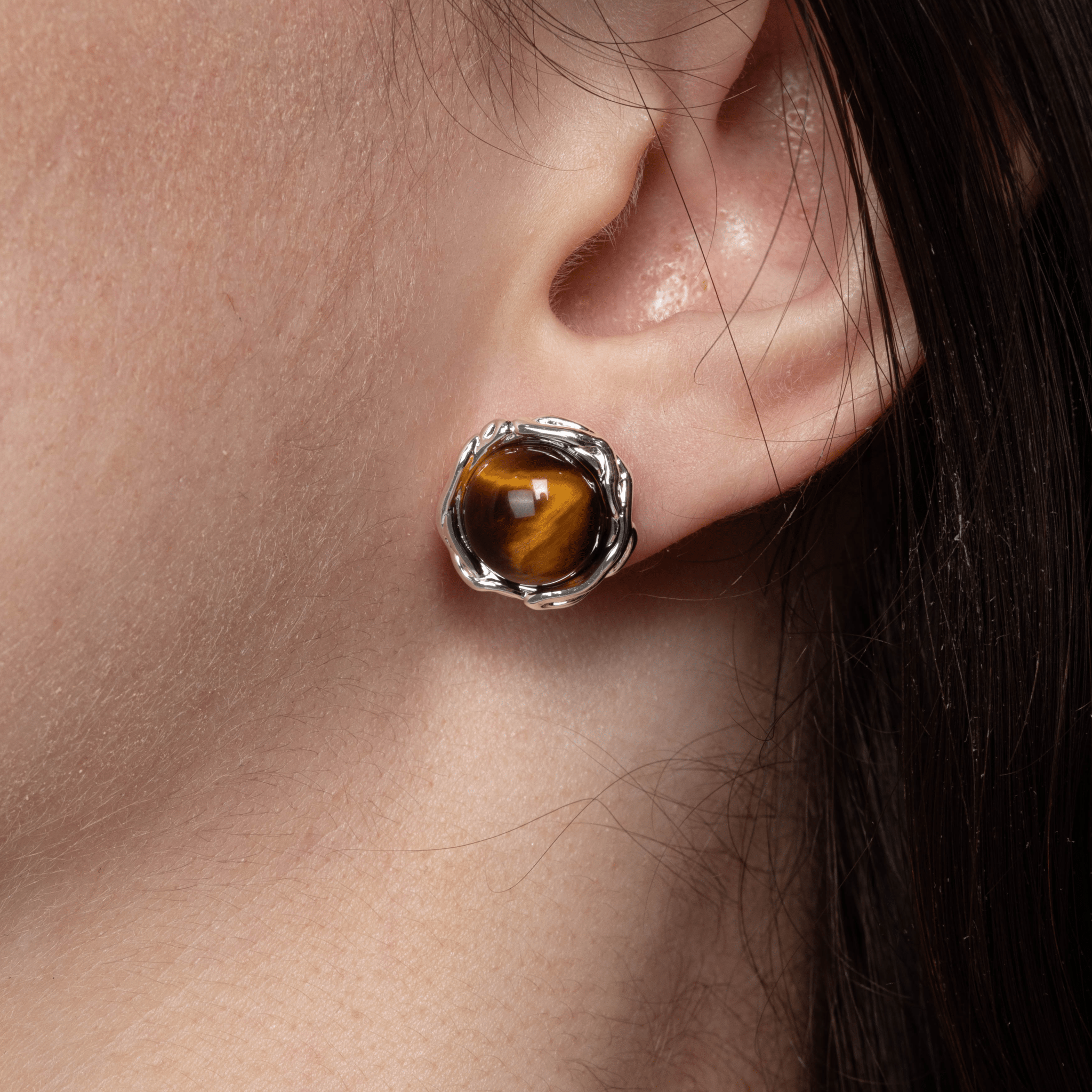Lara & Ela | Cat And Heath Silver Earrings - Lara & Ela