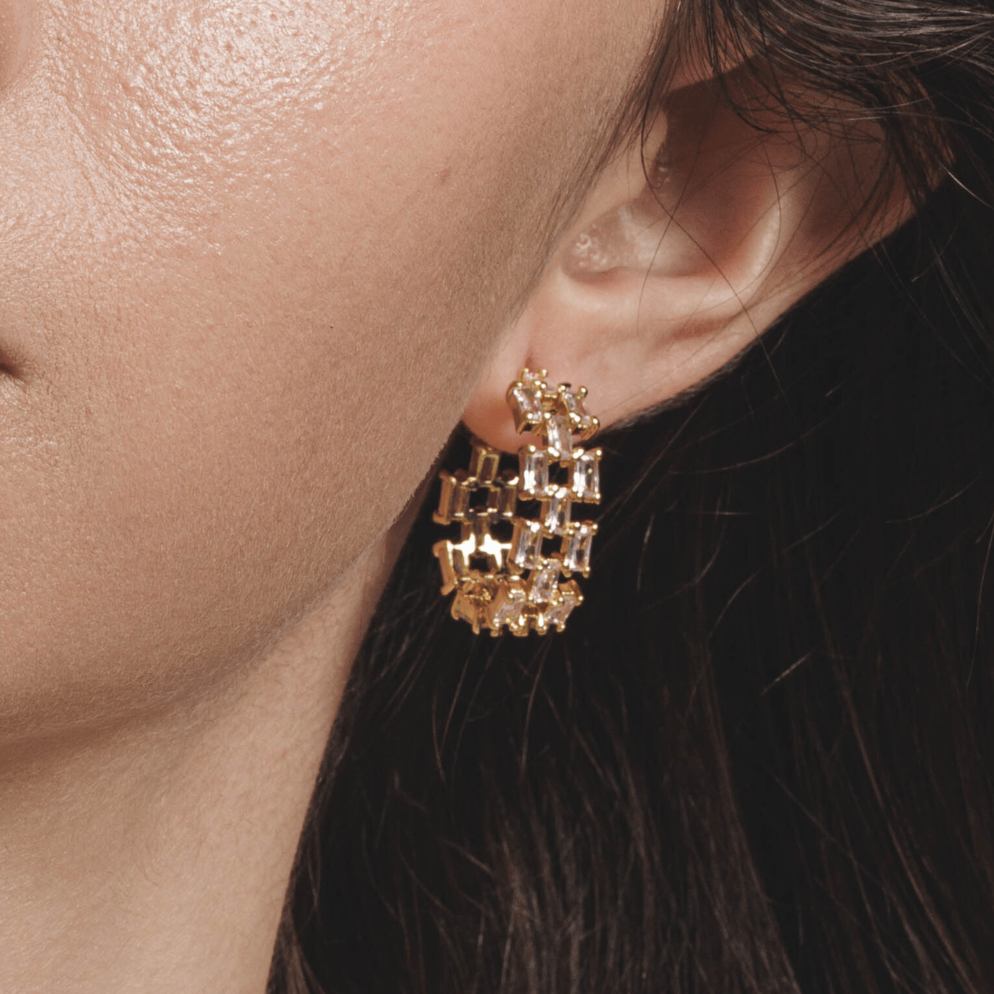 Lara & Ela I Celestial Beauty Gold Earrings - Lara & Ela