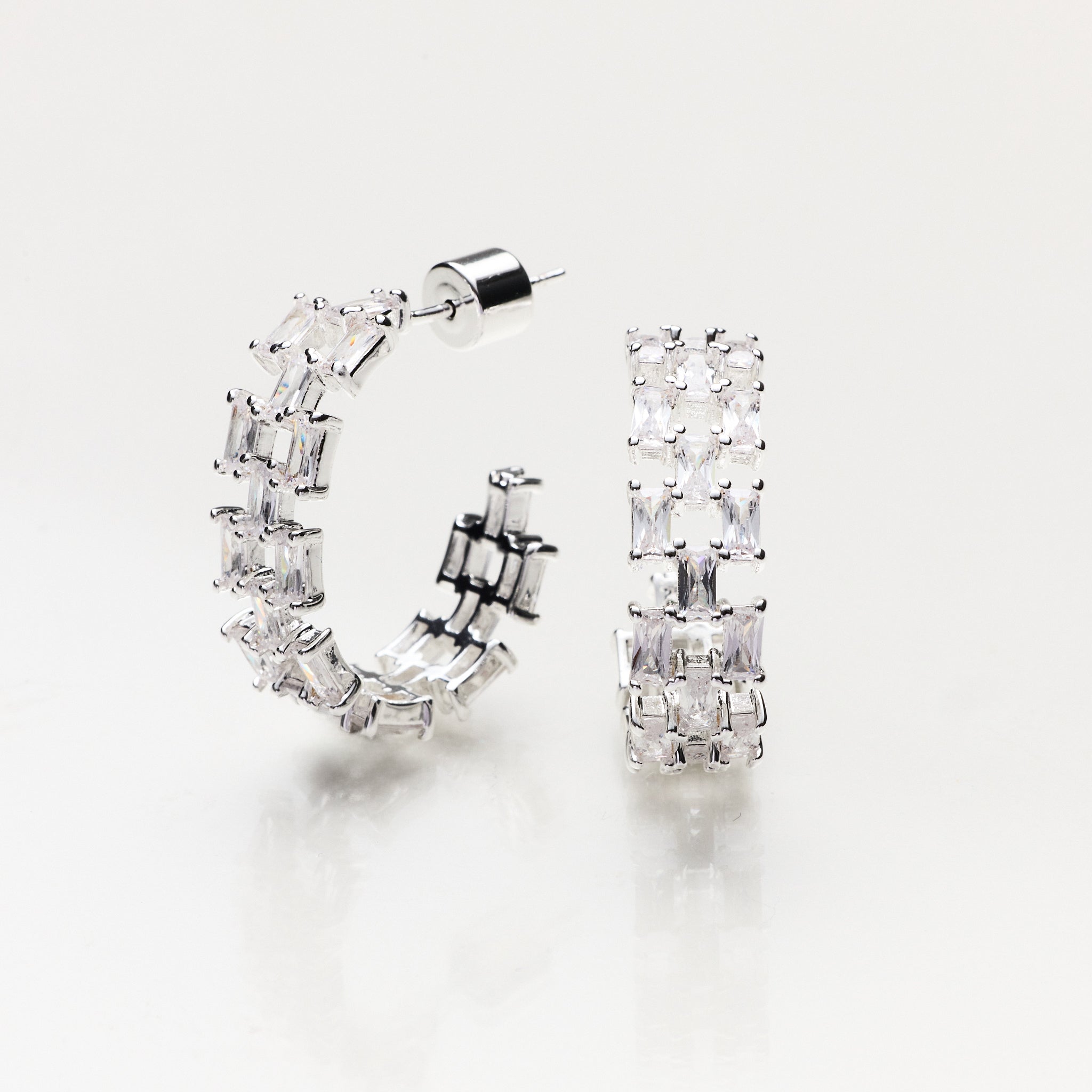 Lara & Ela I Celestial Beauty Silver Earrings - Lara & Ela