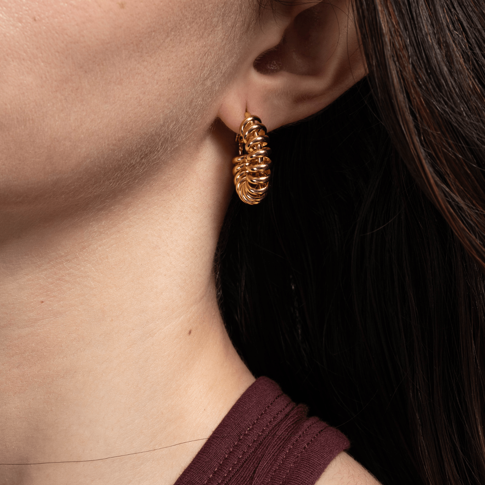 Lara & Ela | Cindy Gold Earrings - Lara & Ela