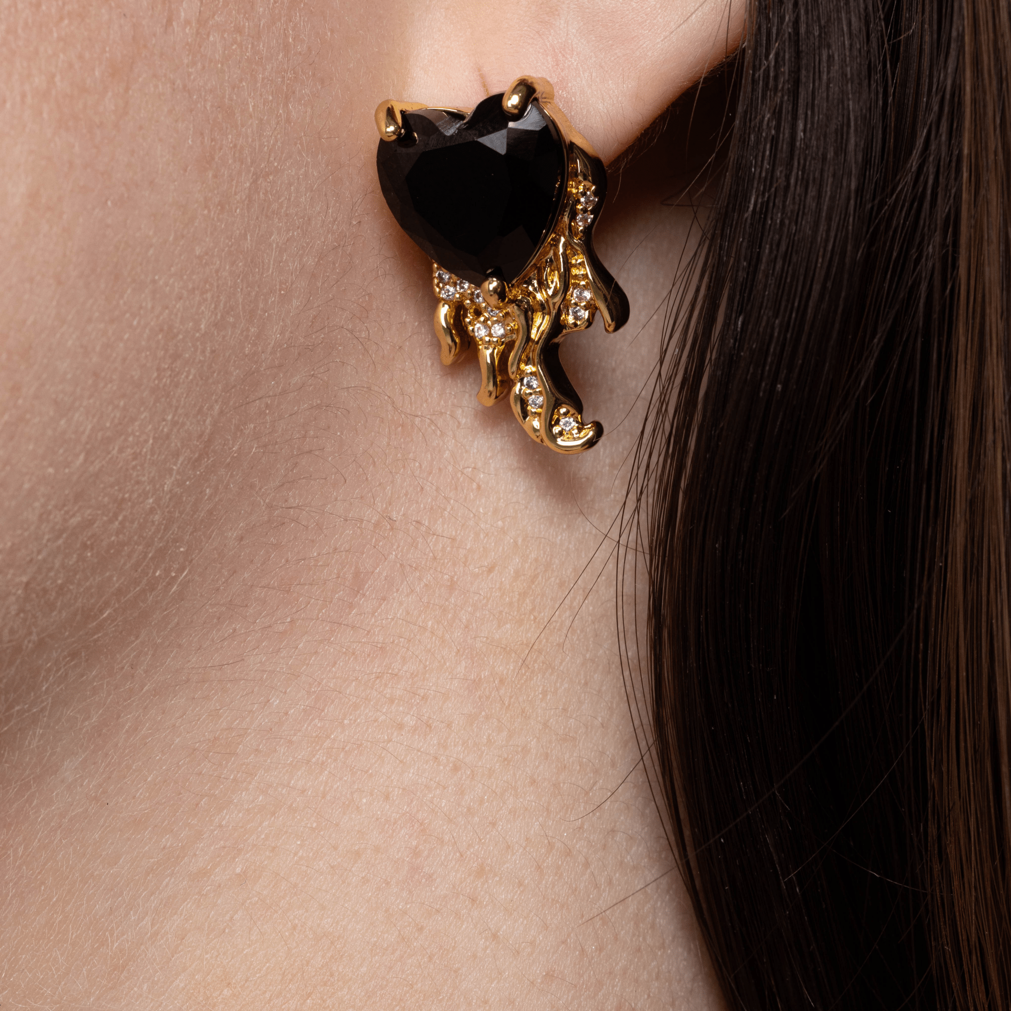 Lara & Ela | Crazy Love Gold Earrings - Lara & Ela