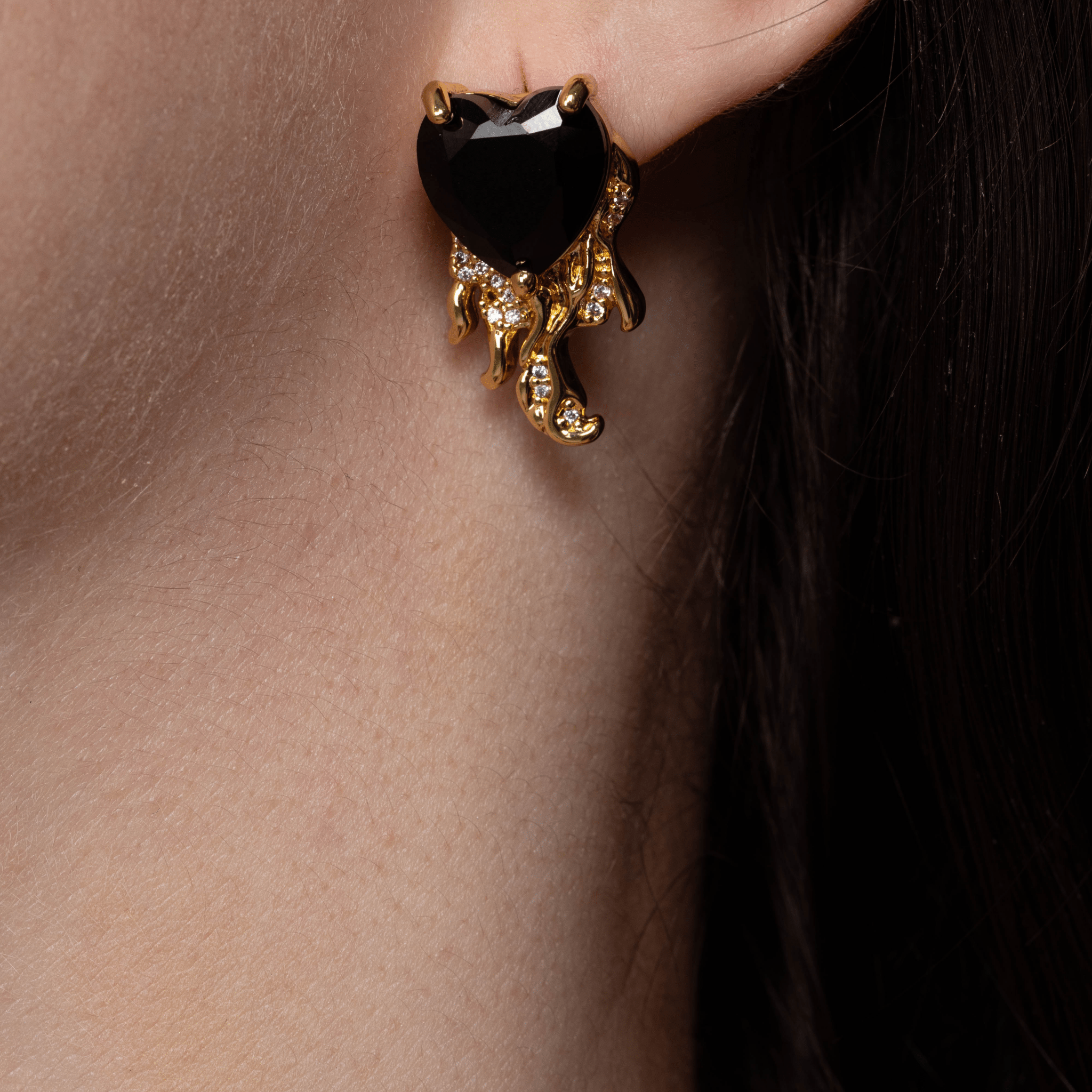 Lara & Ela | Crazy Love Gold Earrings - Lara & Ela