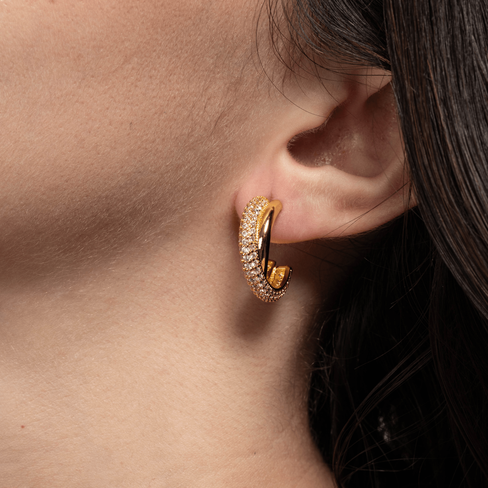 Lara & Ela | Dress You Up In My Love Gold Earrings - Lara & Ela