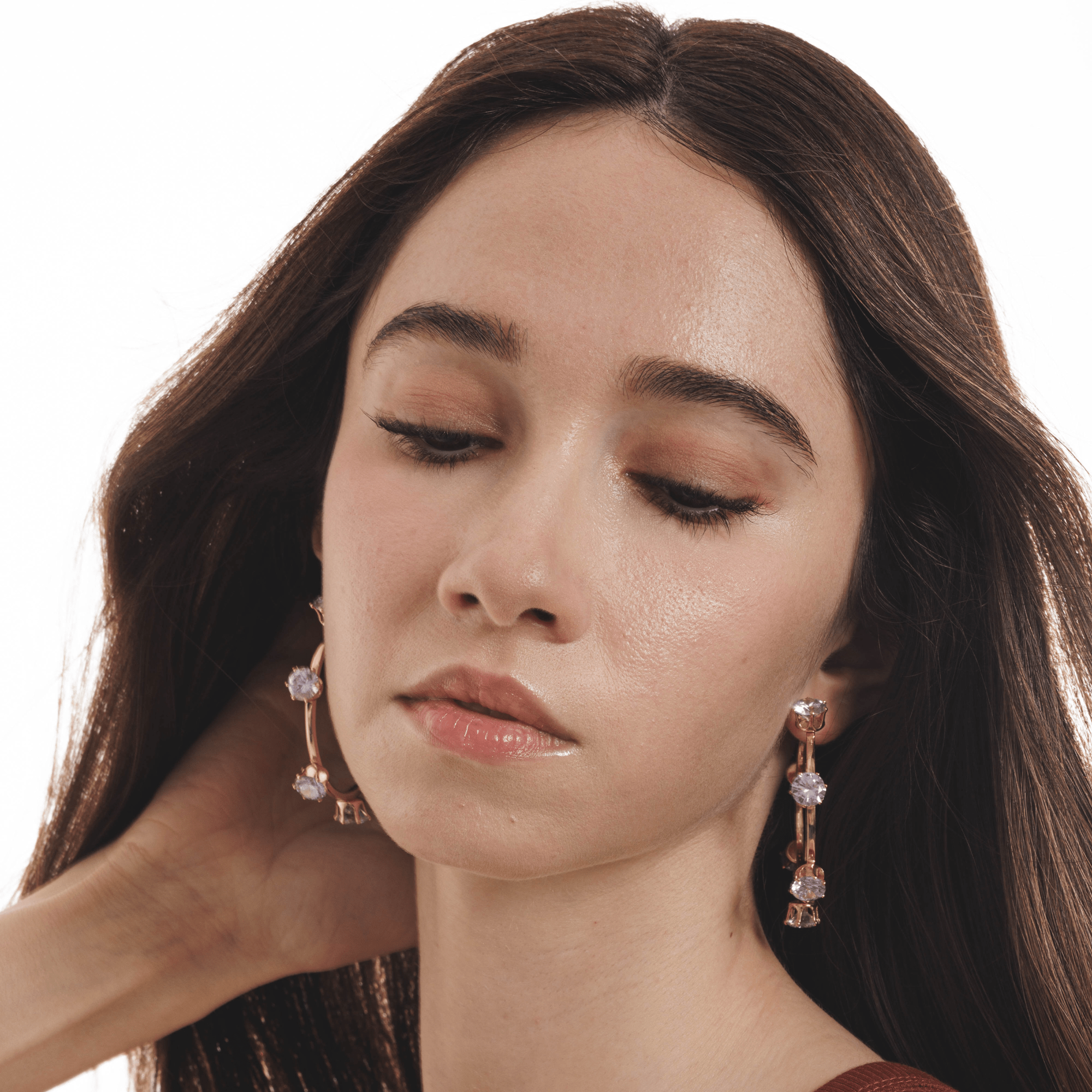 Lara & Ela | Ela Periwinkle Gold Earrings - Lara & Ela