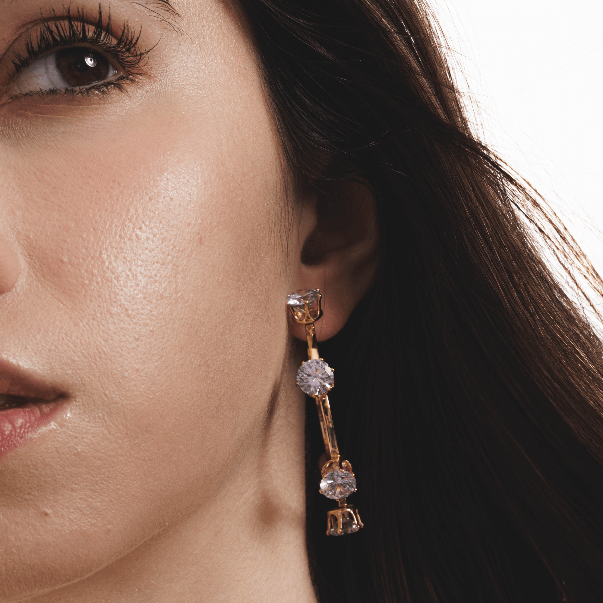 Lara & Ela | Ela Periwinkle Gold Earrings - Lara & Ela