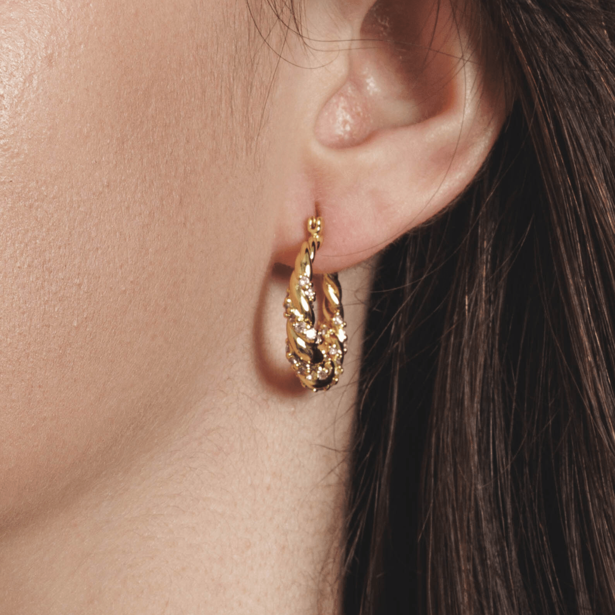 Lara & Ela I Endless Love Gold Earrings - Lara & Ela