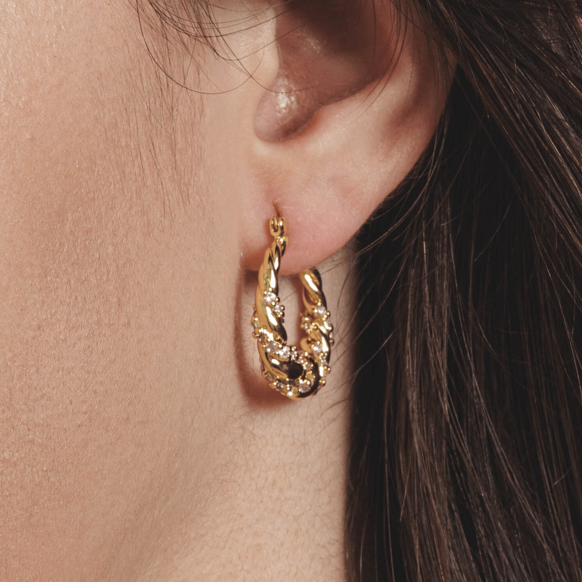 Lara & Ela I Endless Love Gold Earrings - Lara & Ela
