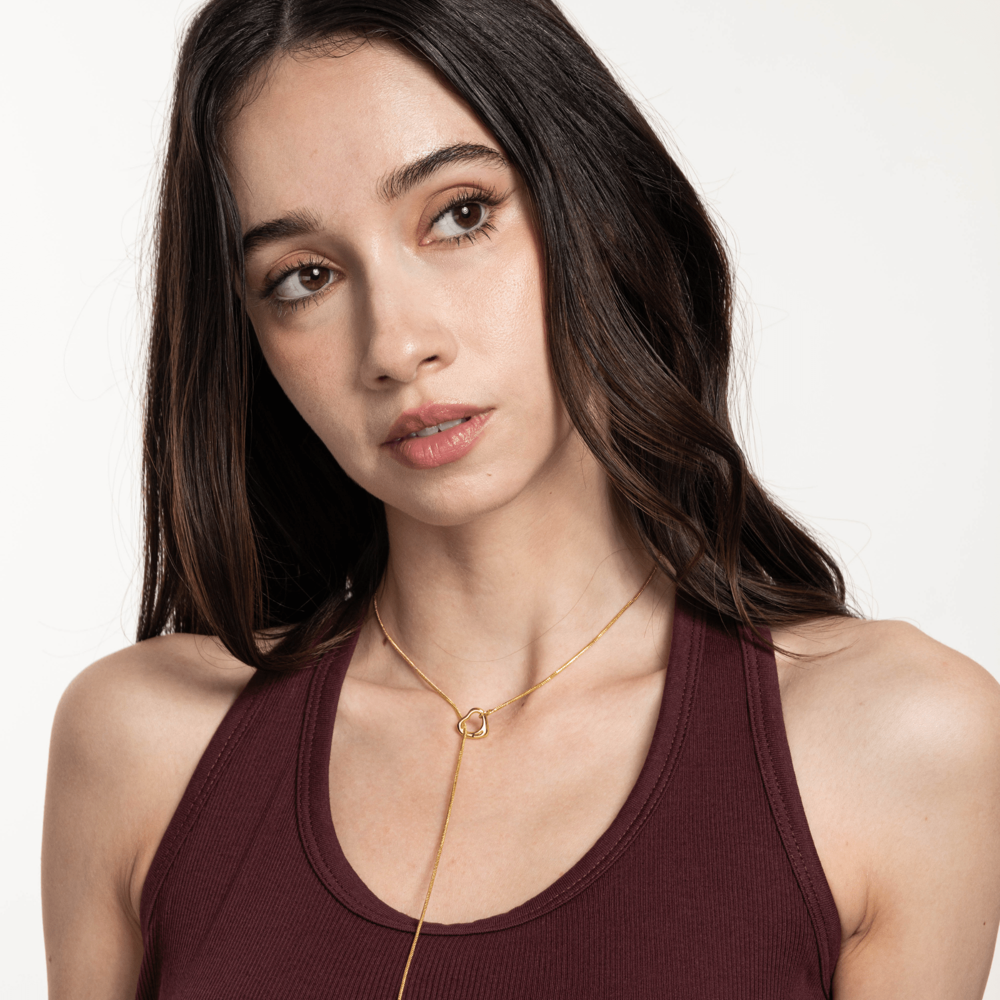 Lara & Ela | Follow Your Heart Gold Necklace - Lara & Ela