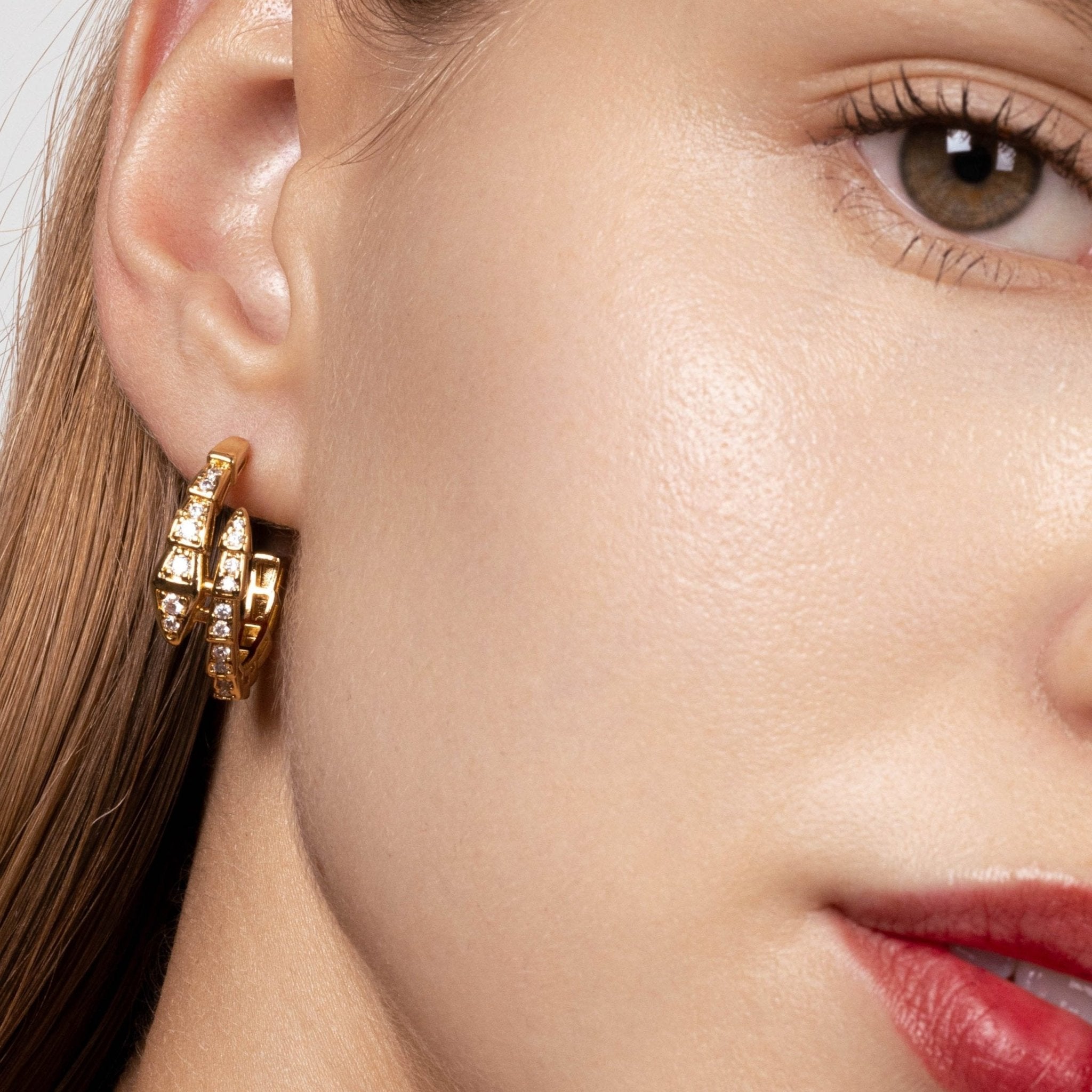 Lara & Ela | The Forbidden Fruit Gold Earrings - Lara & Ela