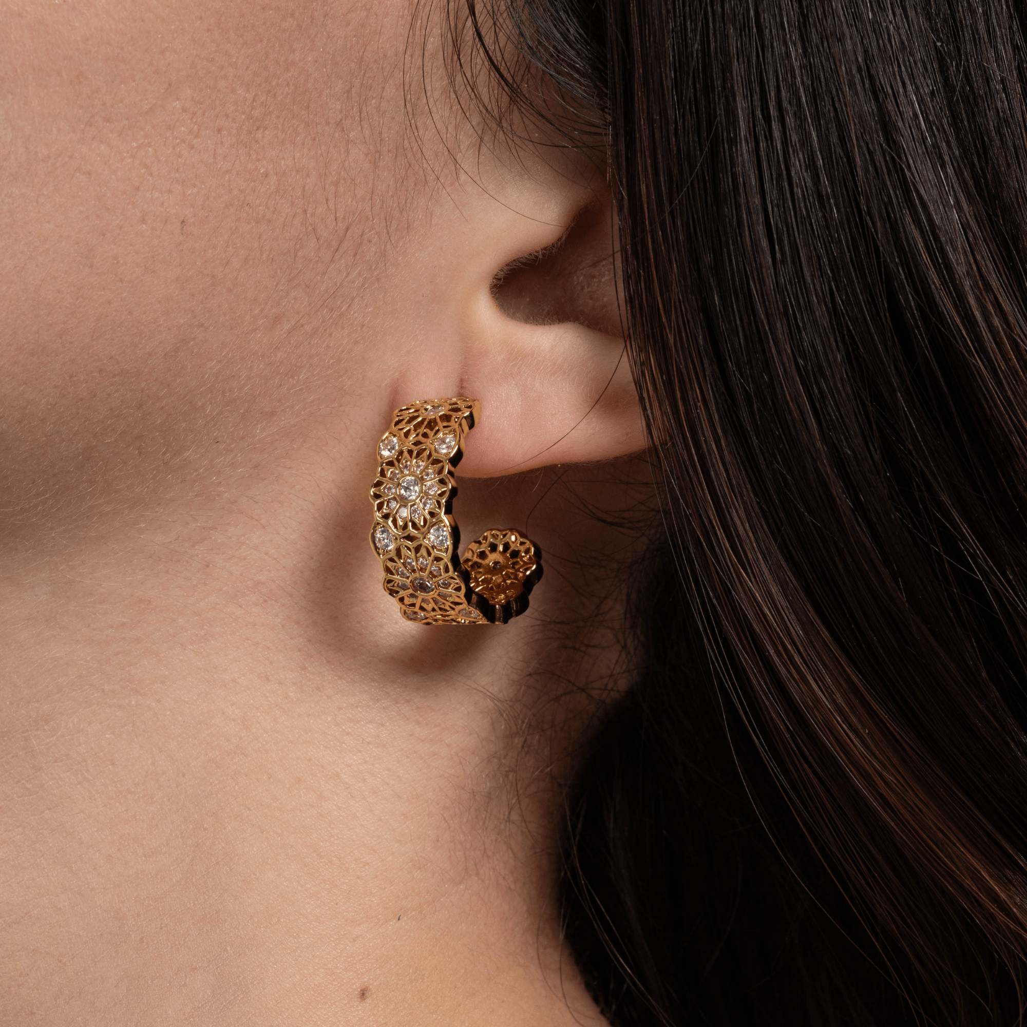 Lara & Ela | Fortuitous Gold Earrings - Lara & Ela