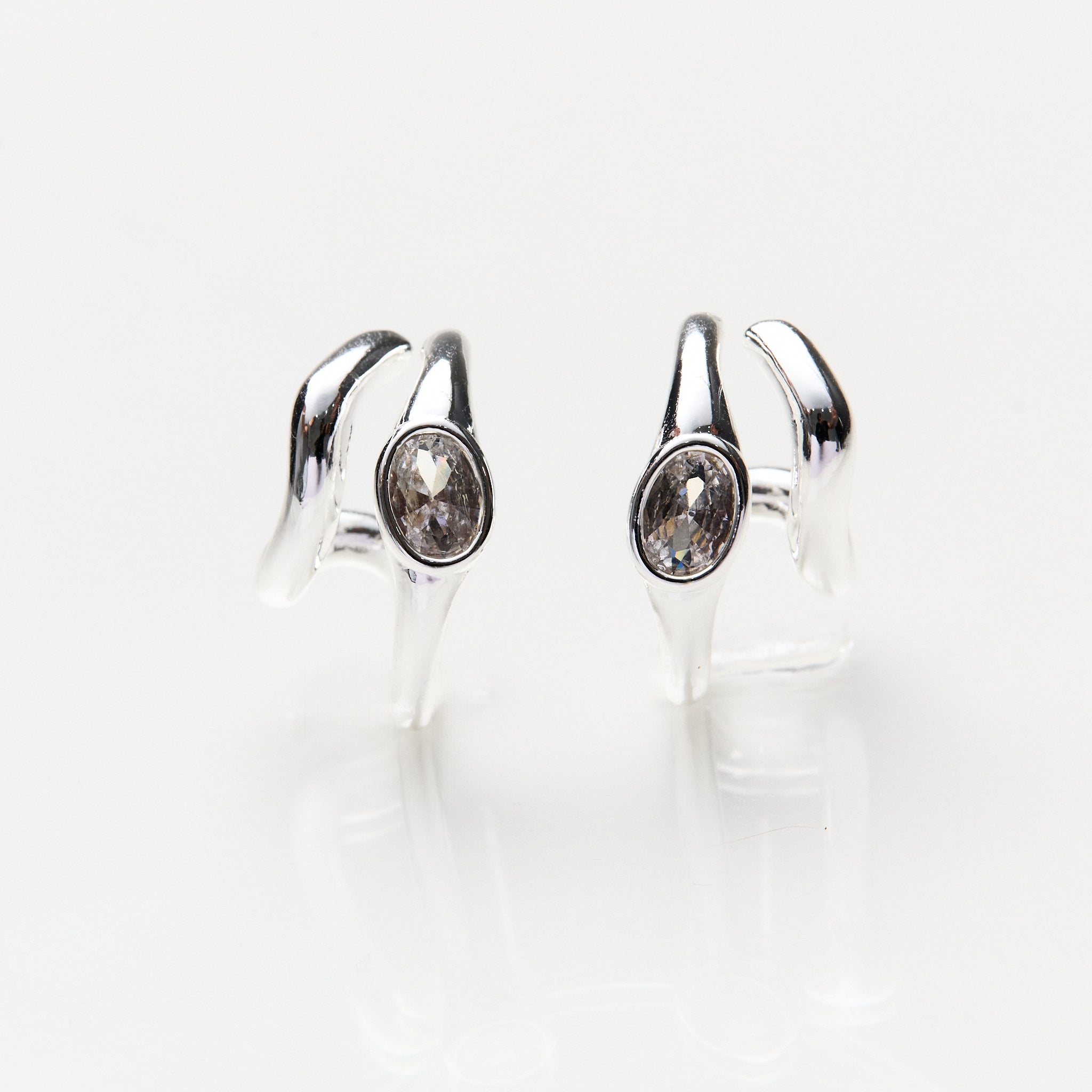 Lara & Ela I Hugs Silver Earrings - Lara & Ela