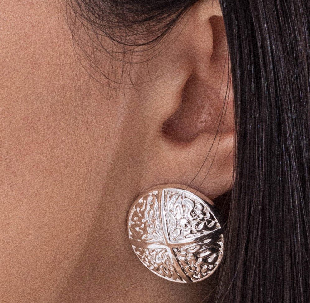 Lara & Ela | The Name of The Rose Silver Earrings - Lara & Ela