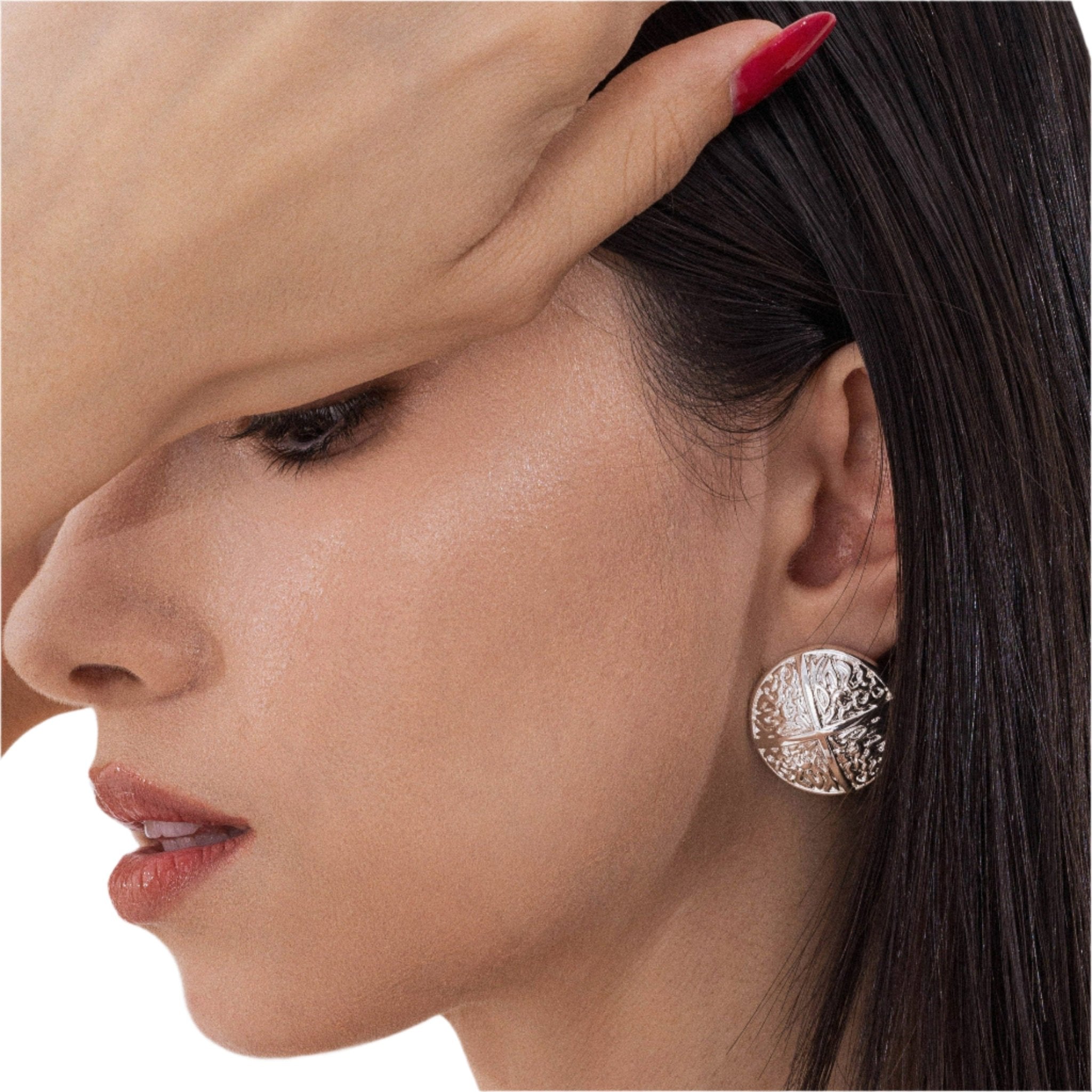 Lara & Ela | The Name of The Rose Silver Earrings - Lara & Ela