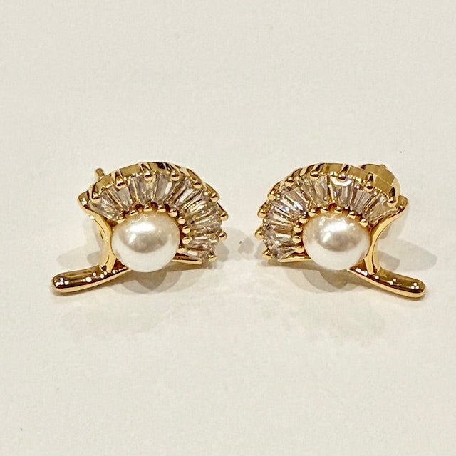Lara & Ela | Lady Palm Gold Earrings - Lara & Ela