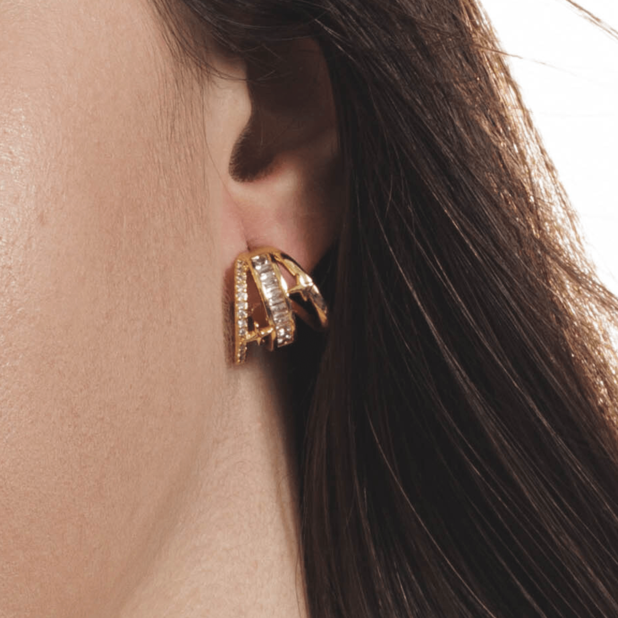 Lara & Ela | It's You Gold Earrings - Lara & Ela