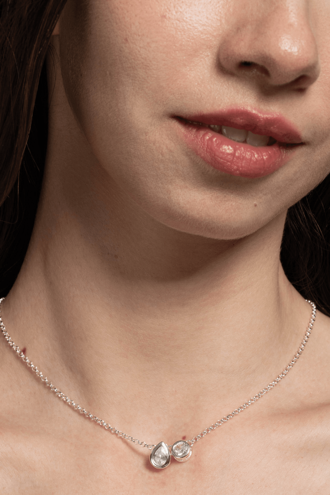 Lara & Ela | Leap Of Faith Silver Necklace - Lara & Ela
