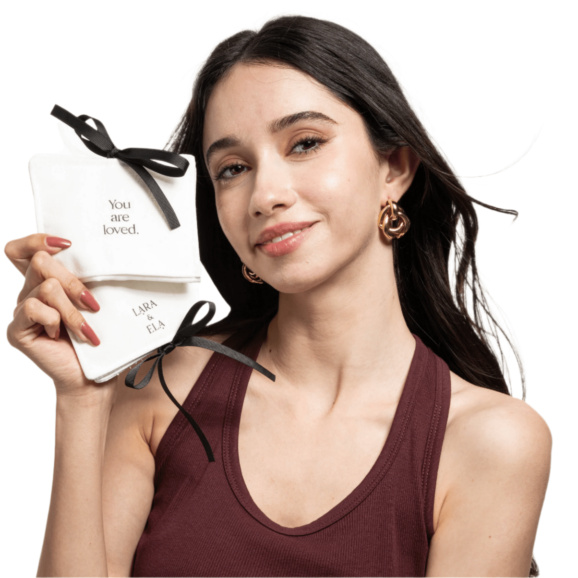 Lara & Ela | Linen Jewellery Pouch - Lara & Ela