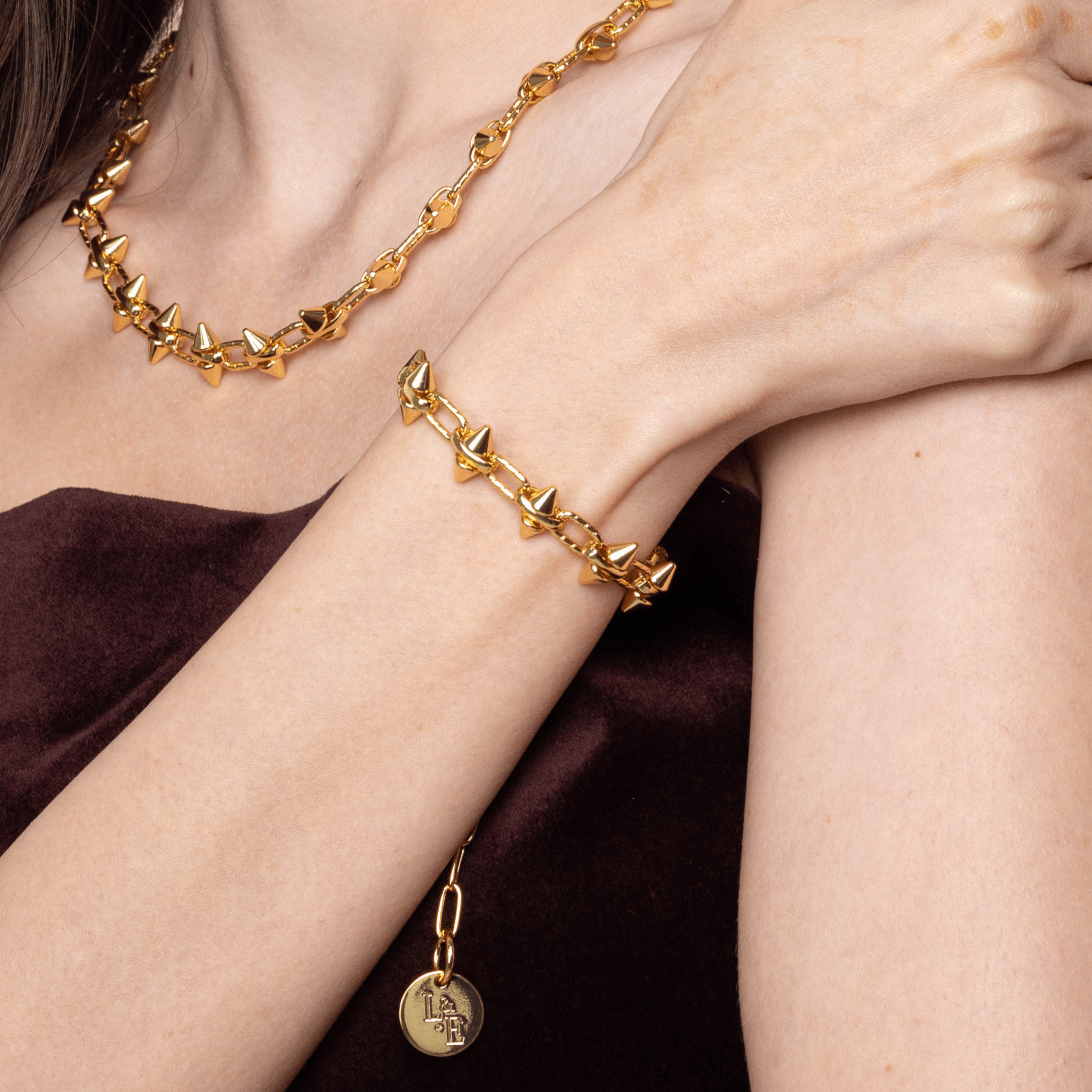 Lara & Ela | Madonna Gold Bracelet - Lara & Ela