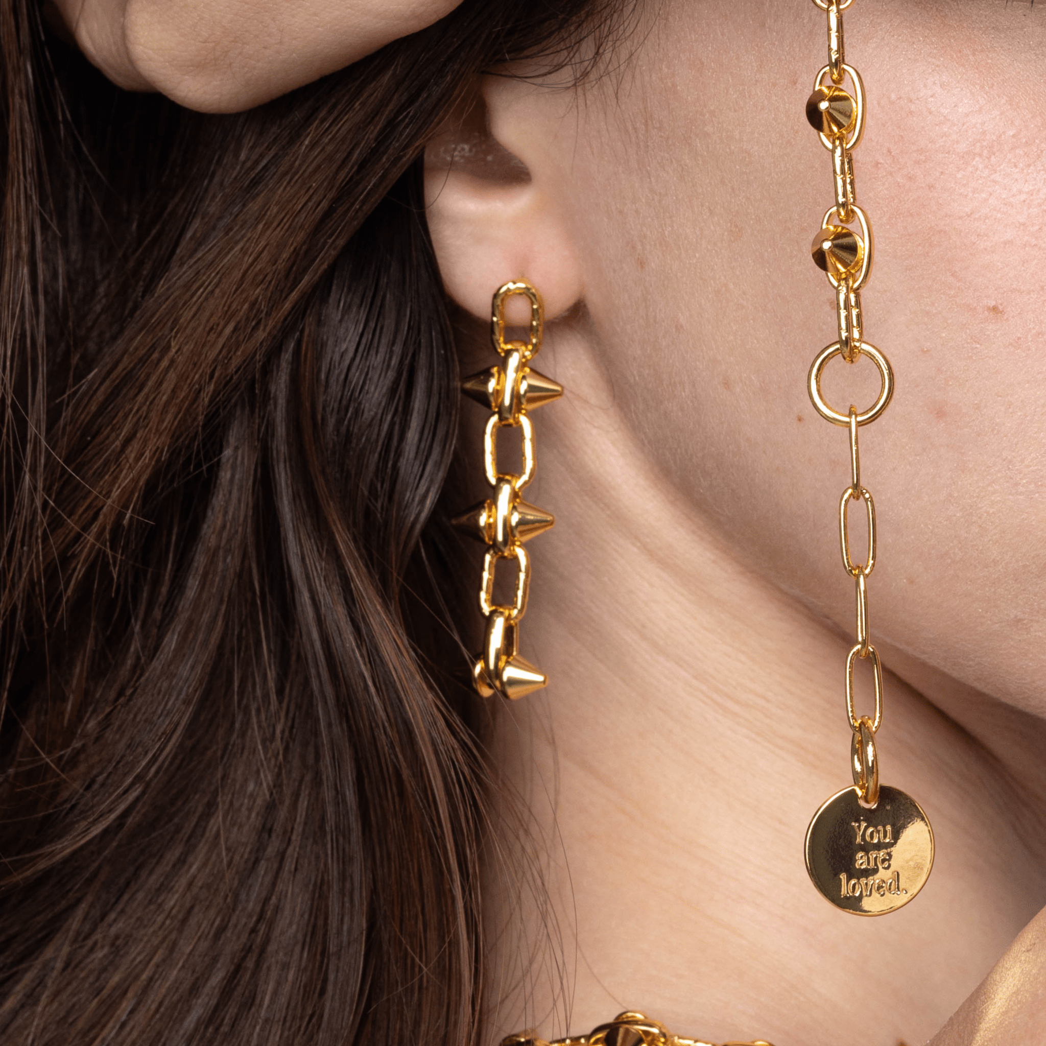 Lara & Ela | Madonna Gold Earrings - Lara & Ela