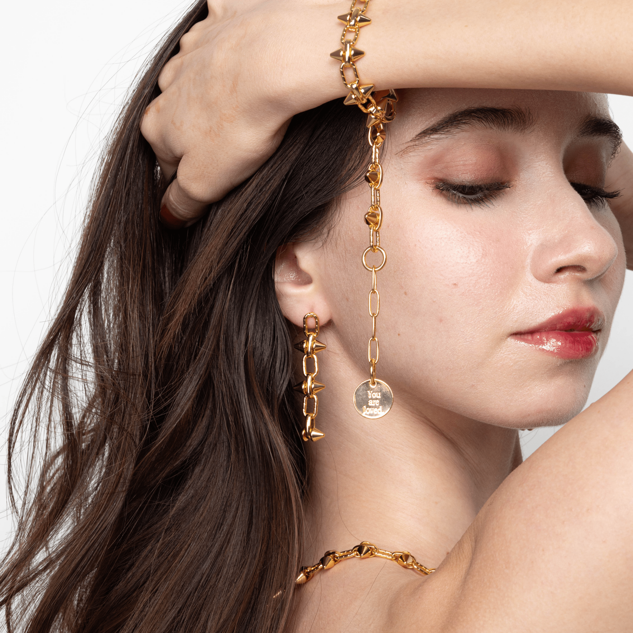Lara & Ela | Madonna Gold Earrings - Lara & Ela