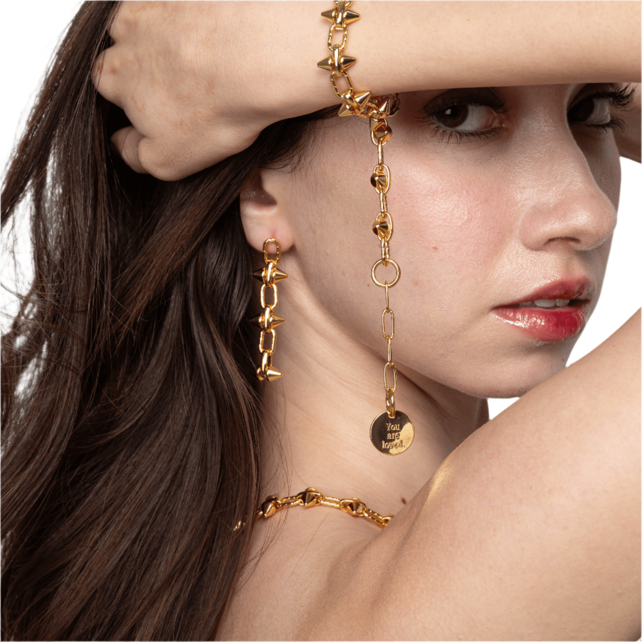 Lara & Ela | Madonna Gold Earrings - Lara & Ela