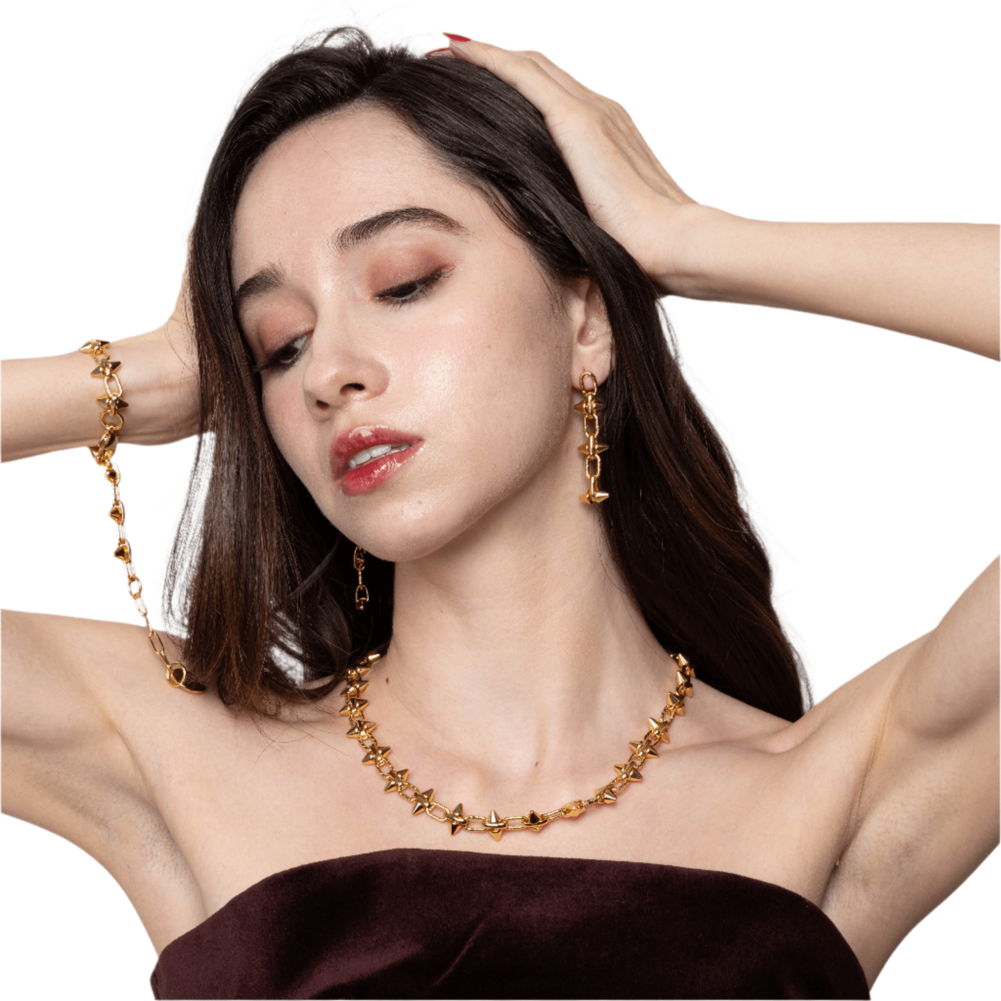 Lara & Ela | Madonna Gold Necklace - Lara & Ela